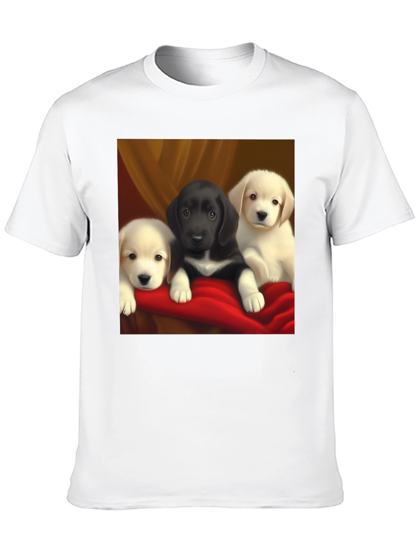 Puppy Trio Graphic Tee - Cute Dog Lover T-Shirt