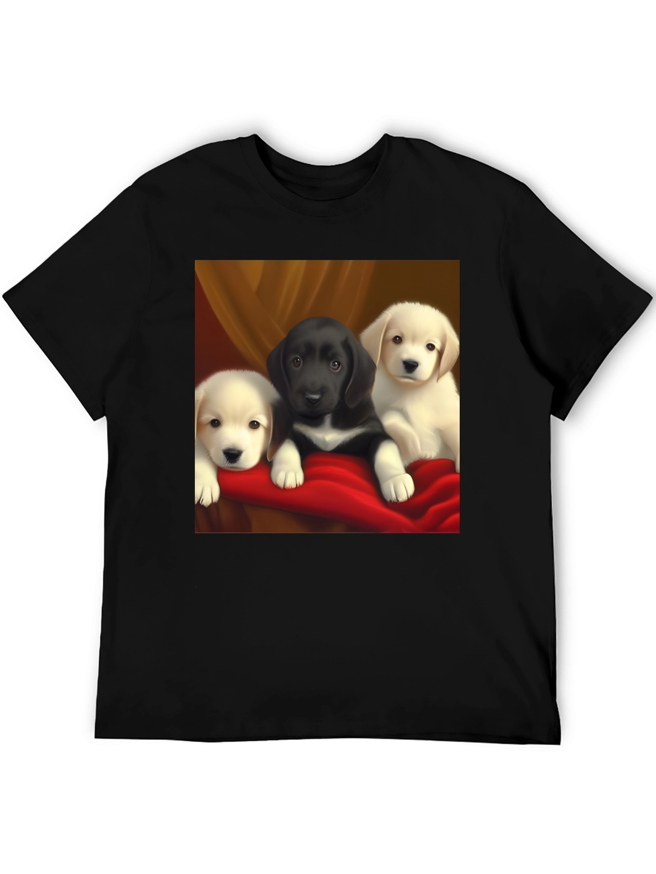 Puppy Trio Graphic Tee - Cute Dog Lover T-Shirt