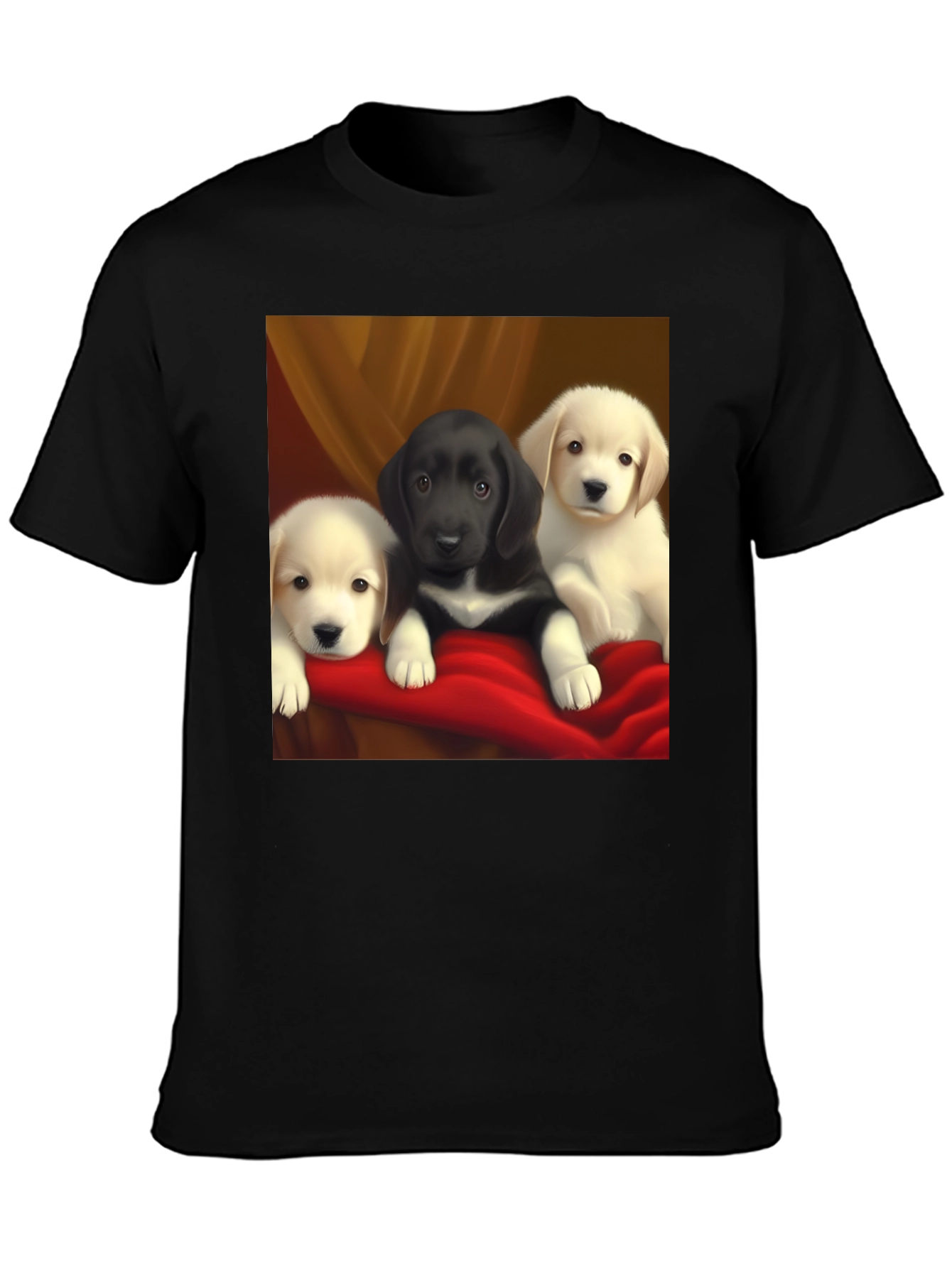 Puppy Trio Graphic Tee - Cute Dog Lover T-Shirt
