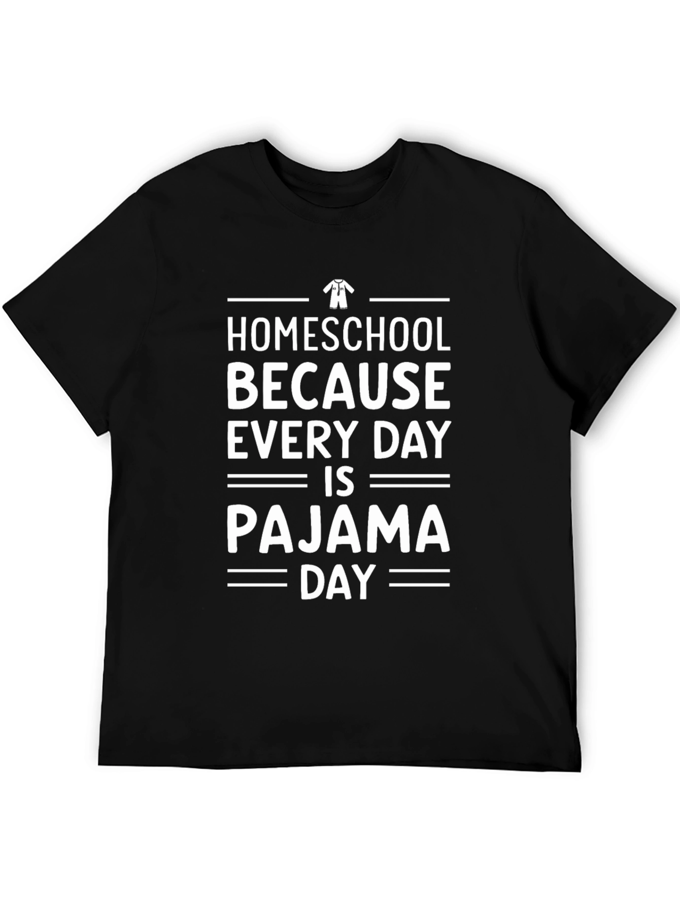 Homeschool Pajama Day T-Shirt Funny Homeschool Tee