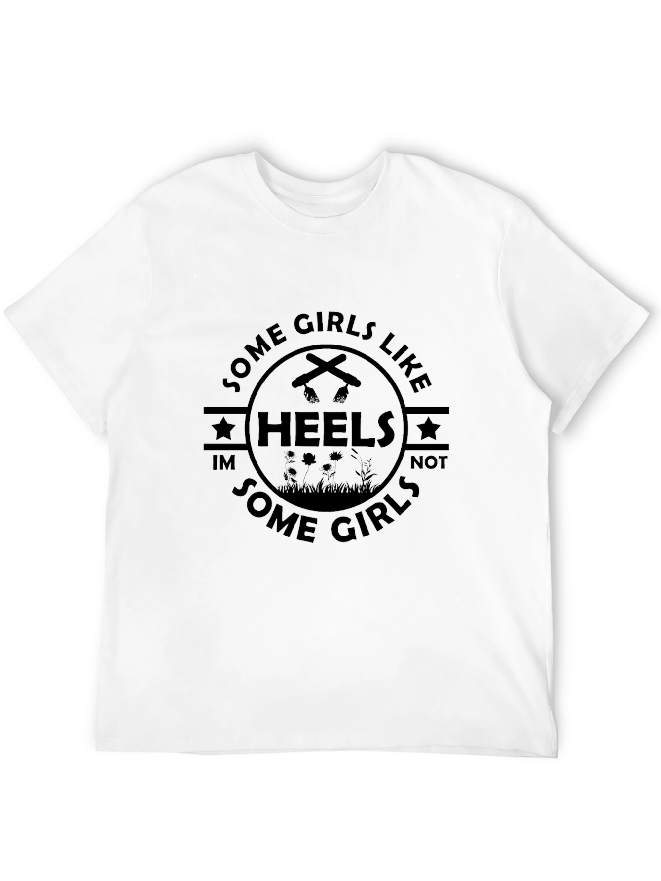 Some Girls Like Heels T-Shirt - Black