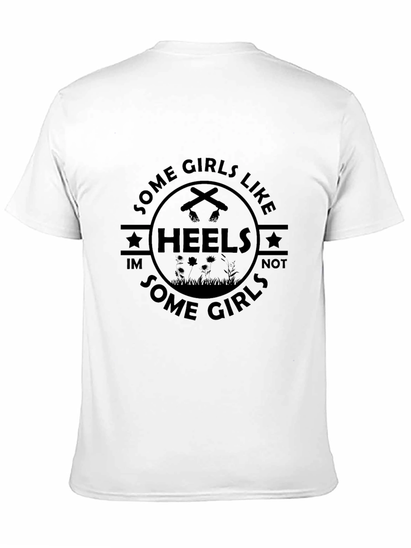 Some Girls Like Heels T-Shirt - Black