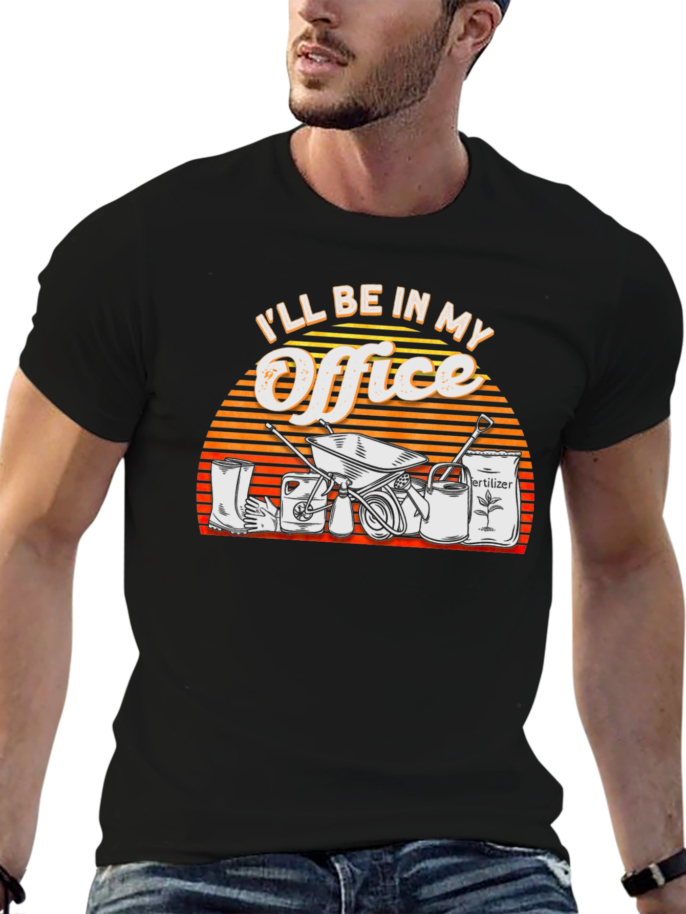 Gardeners Office T-Shirt - Black Cotton Tee