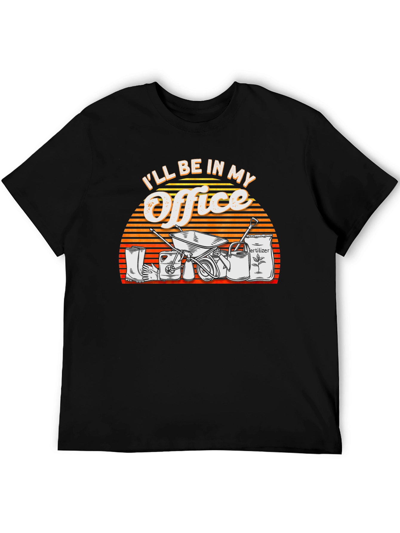 Gardeners Office T-Shirt - Black Cotton Tee