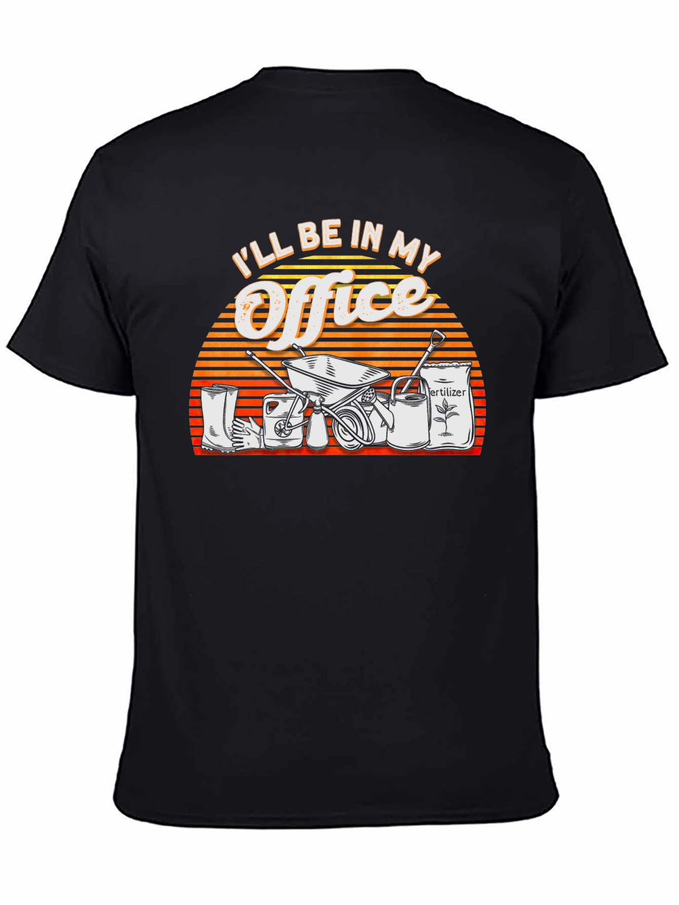 Gardeners Office T-Shirt - Black Cotton Tee