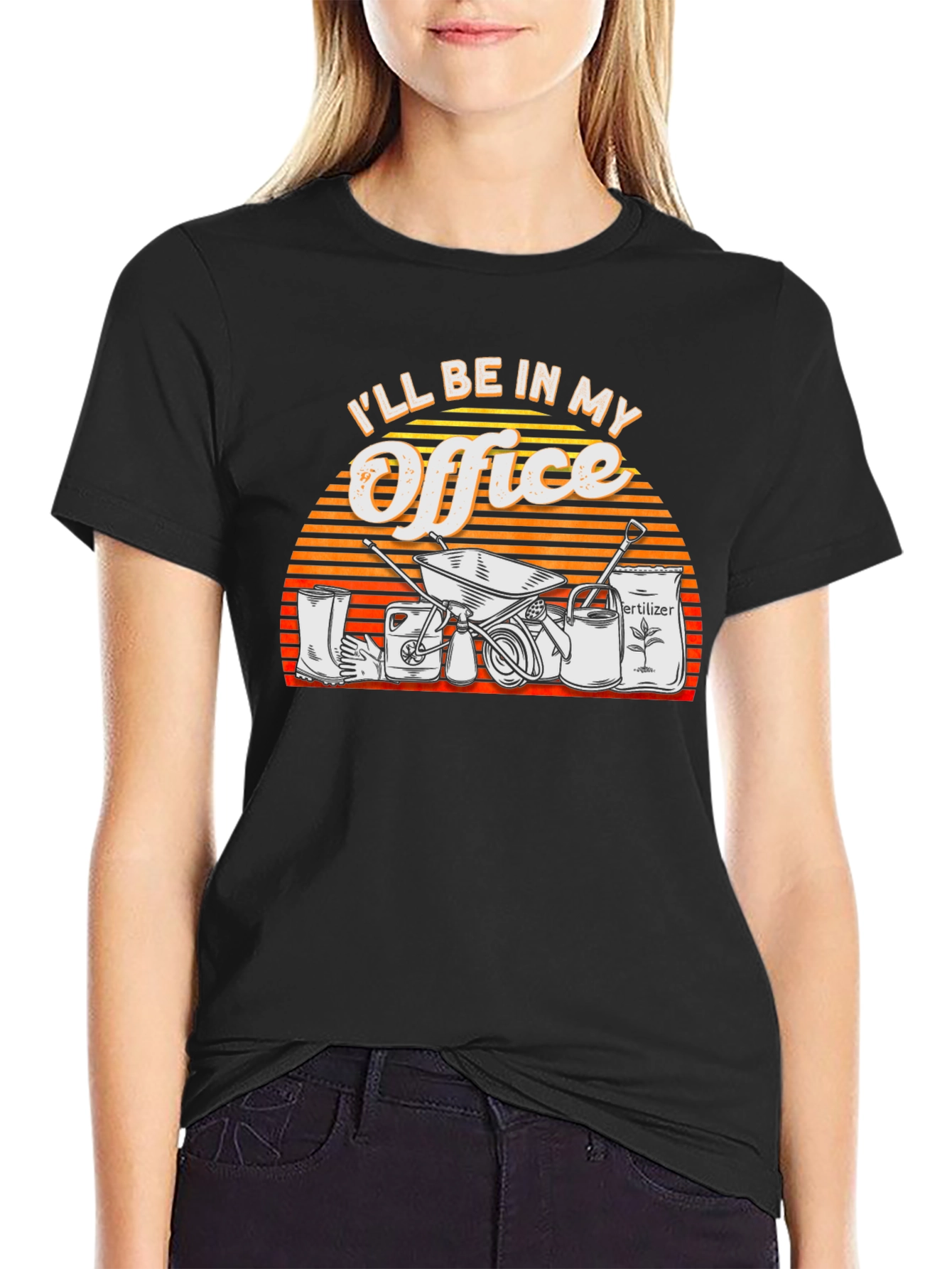 Gardeners Office T-Shirt - Black Cotton Tee