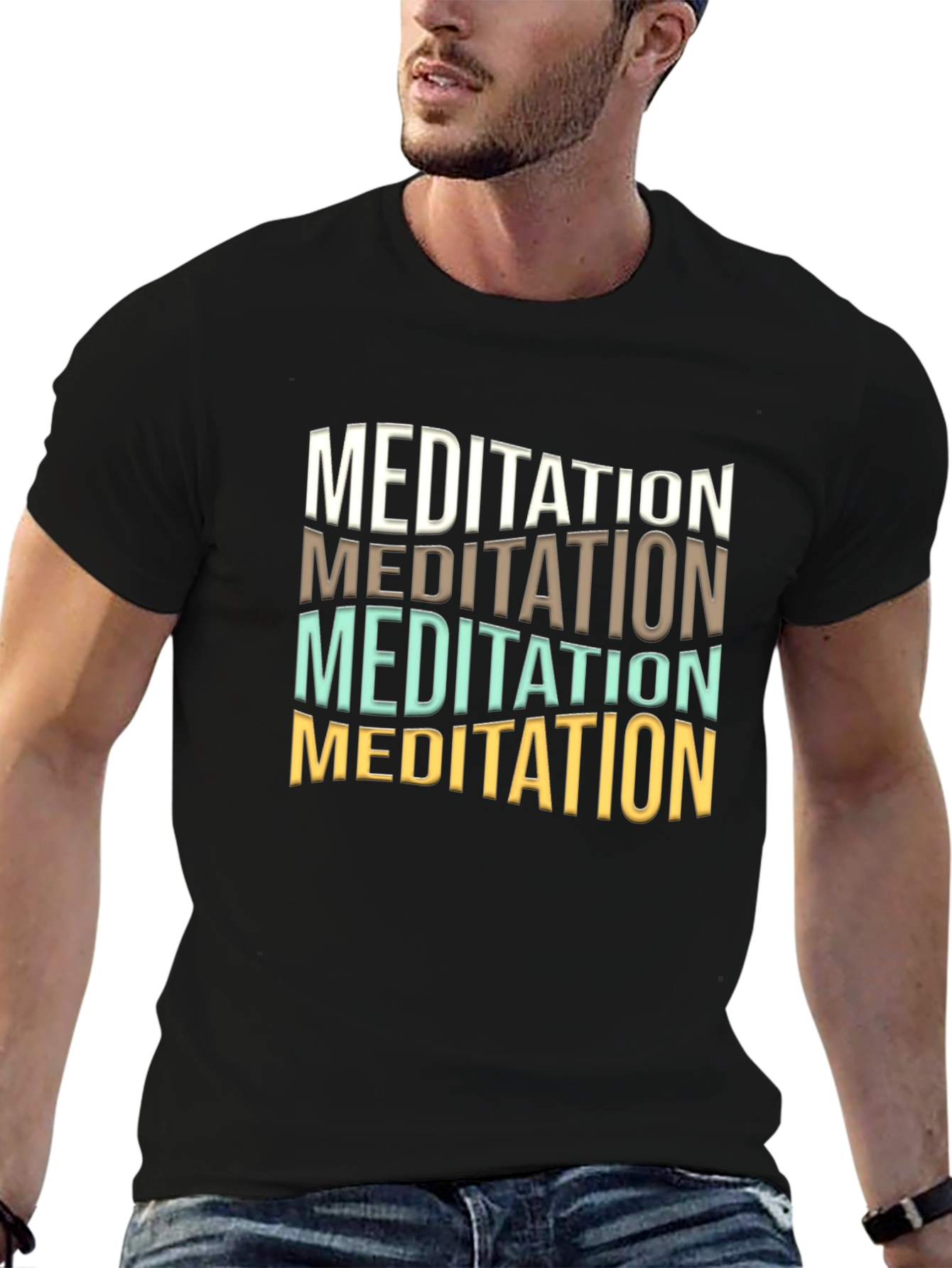 Meditation Graphic Tee - Soft Cotton Blend