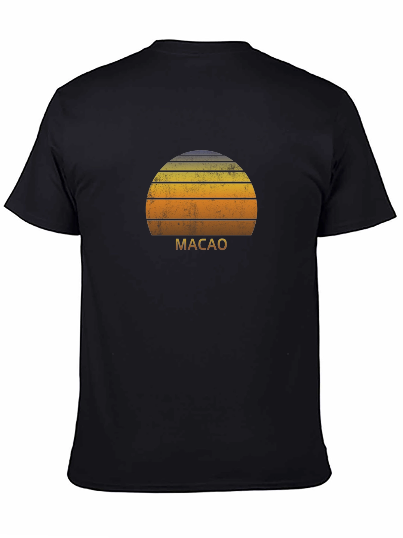 Macao Sunset Graphic T-Shirt - Retro Style Tee