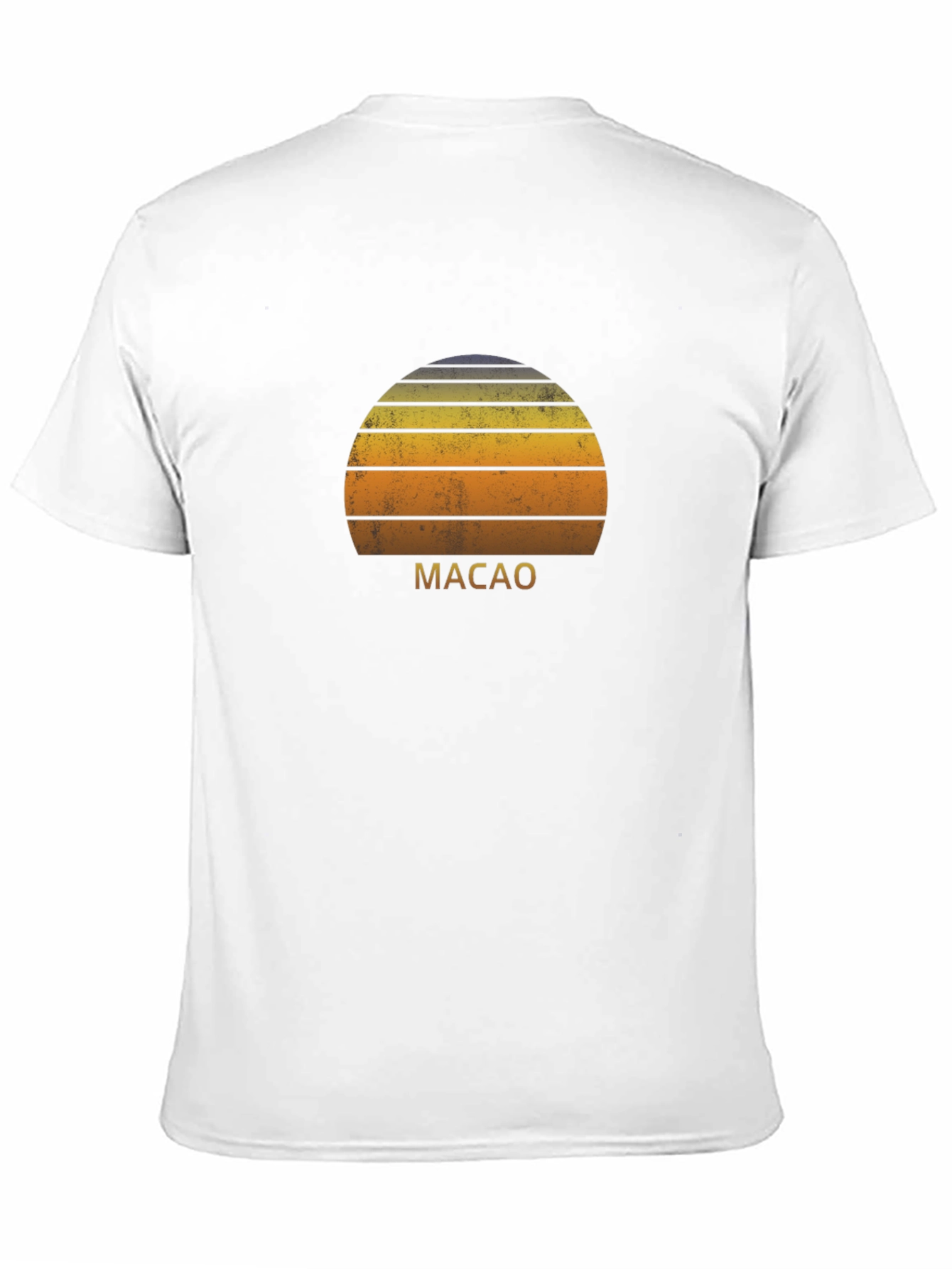 Macao Sunset Graphic T-Shirt - Retro Style Tee