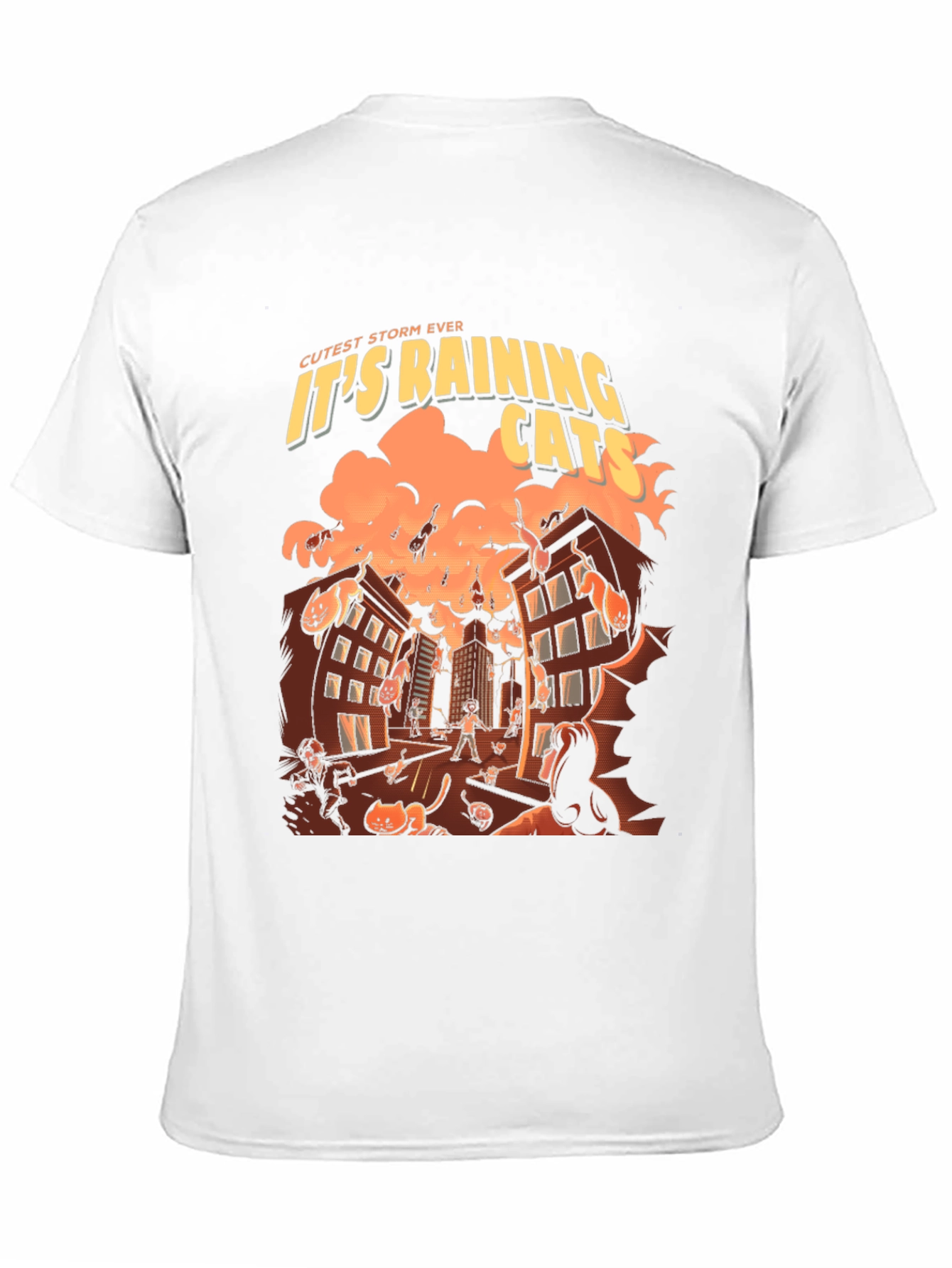 Its Raining Cats T-Shirt - Novelty Graphic Tee