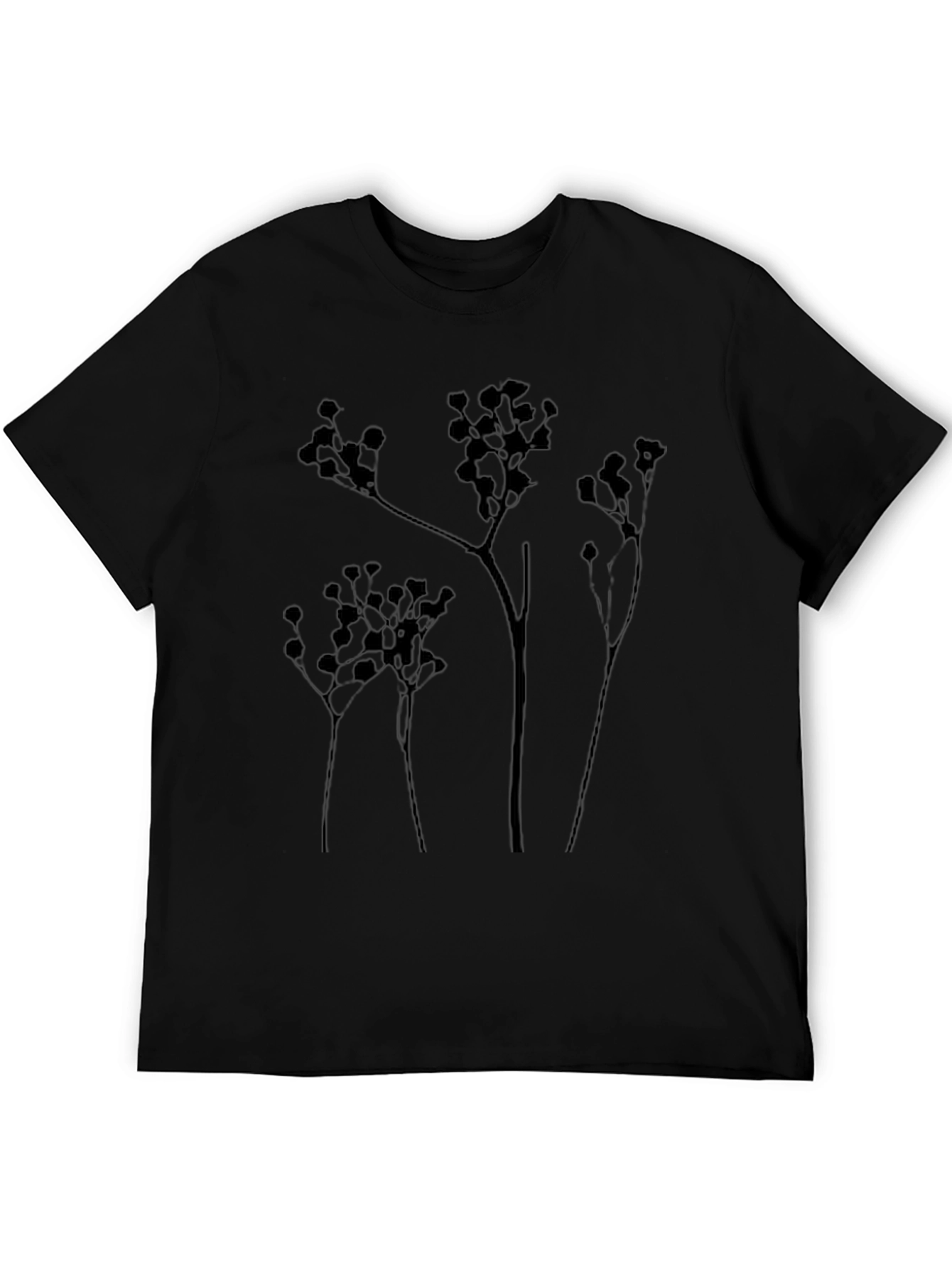 Botanical Silhouette T-Shirt - Modern Graphic Tee