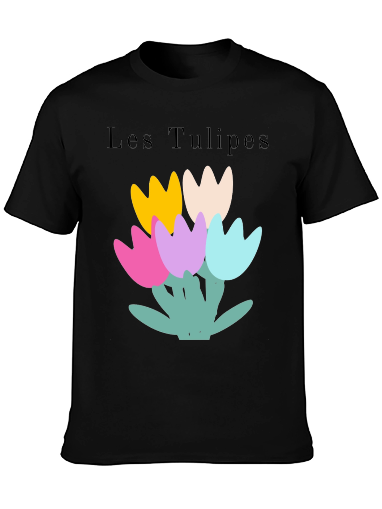 Les Tulipes Graphic Tee - Stylish Casual Wear