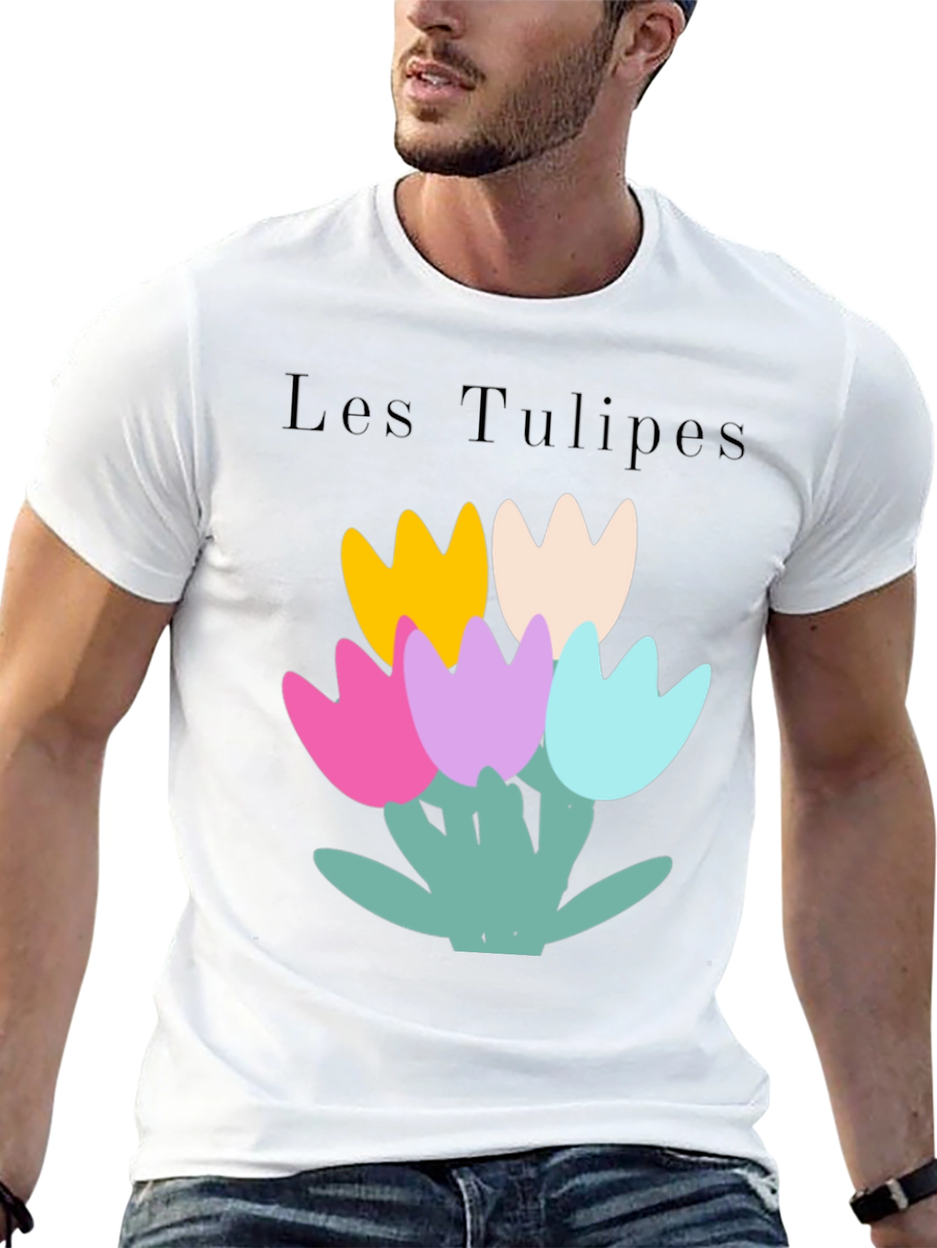 Les Tulipes Graphic Tee - Stylish Casual Wear