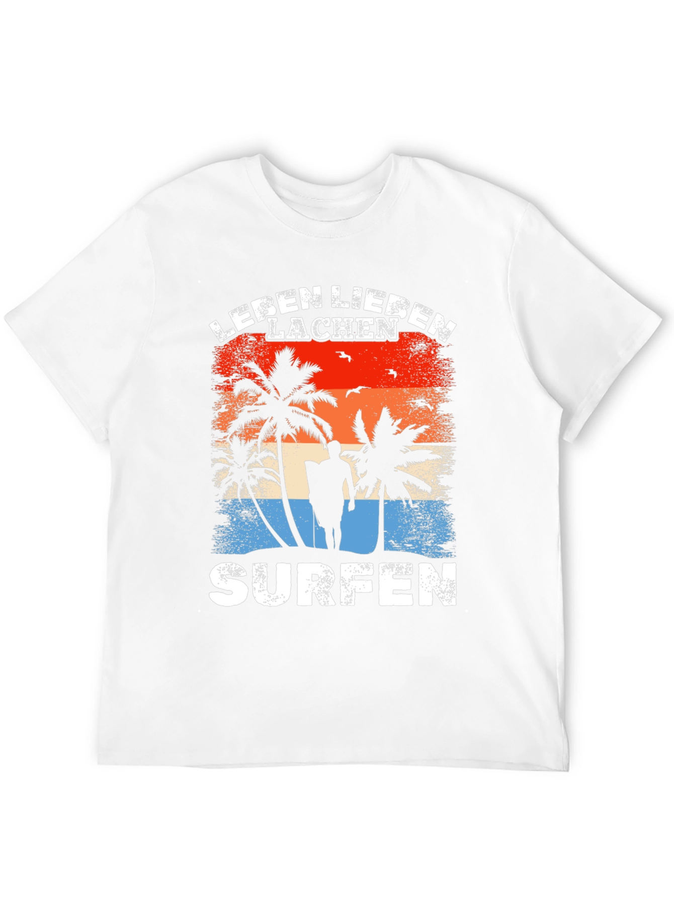 Leben Lieben Lachen Surfen T-Shirt