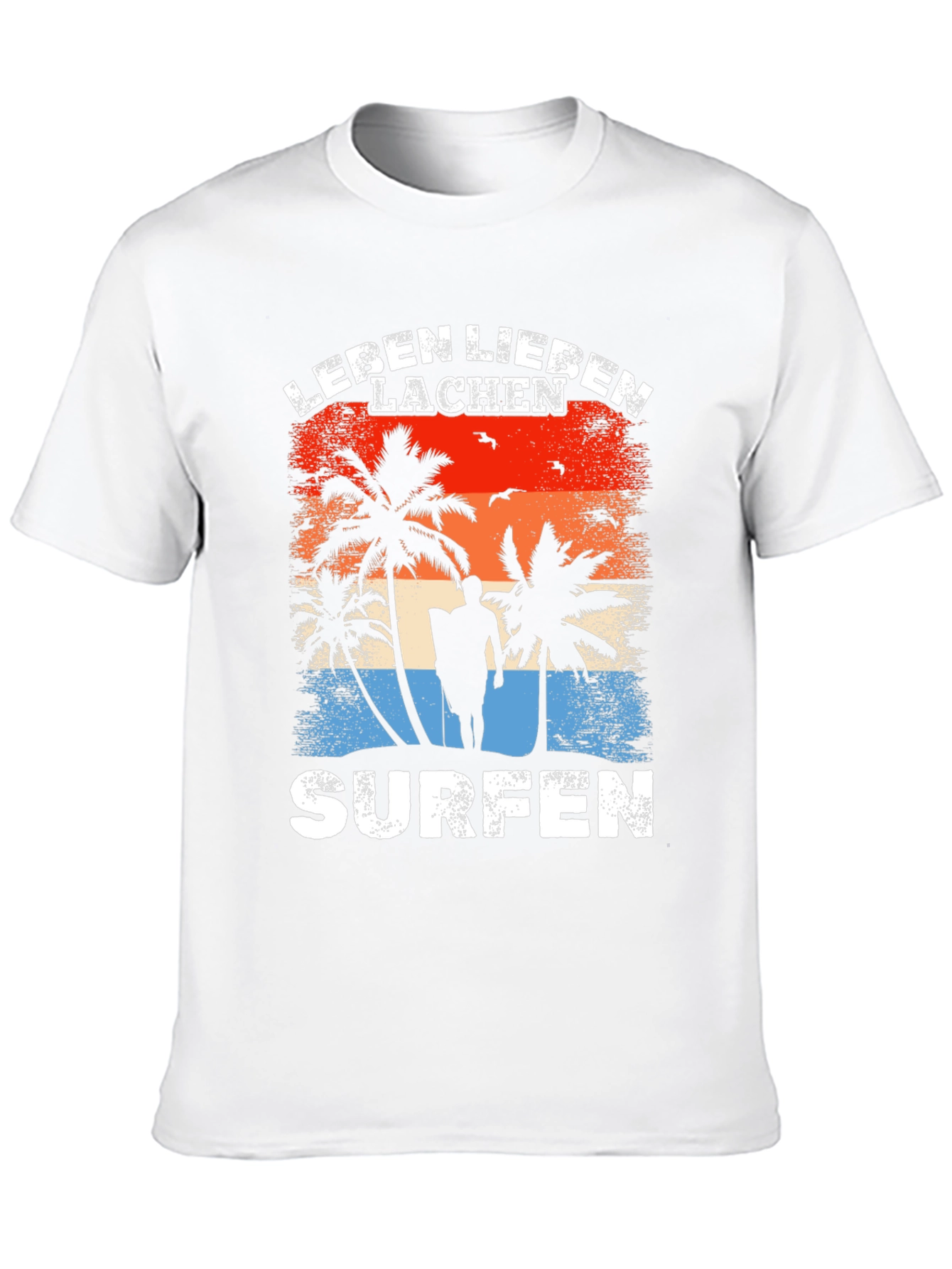 Leben Lieben Lachen Surfen T-Shirt
