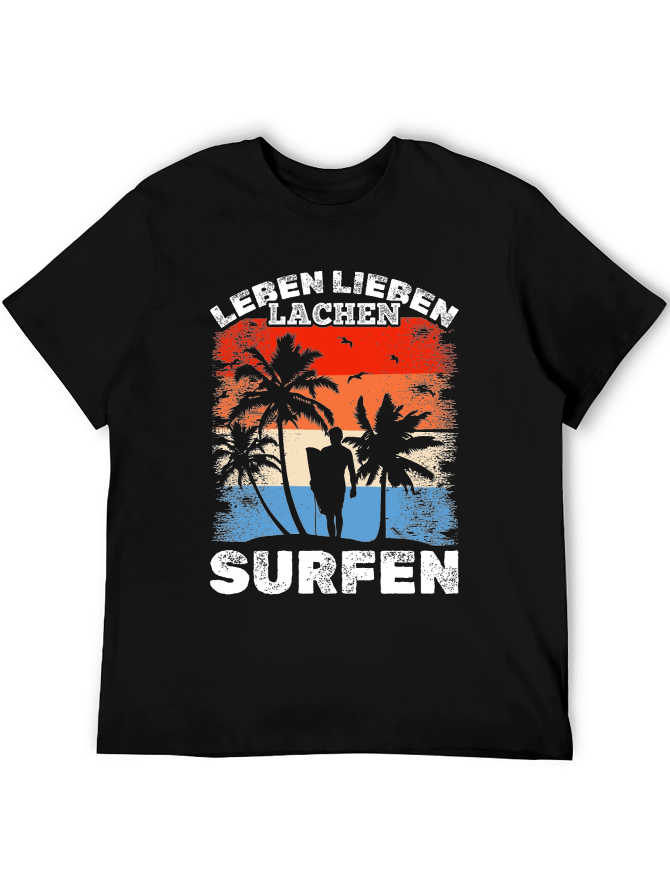 Leben Lieben Lachen Surfen T-Shirt