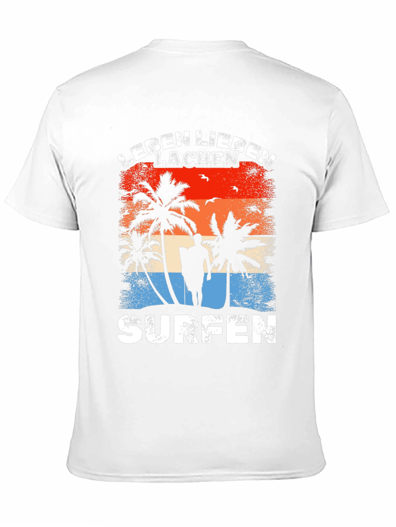Leben Lieben Lachen Surfen T-Shirt