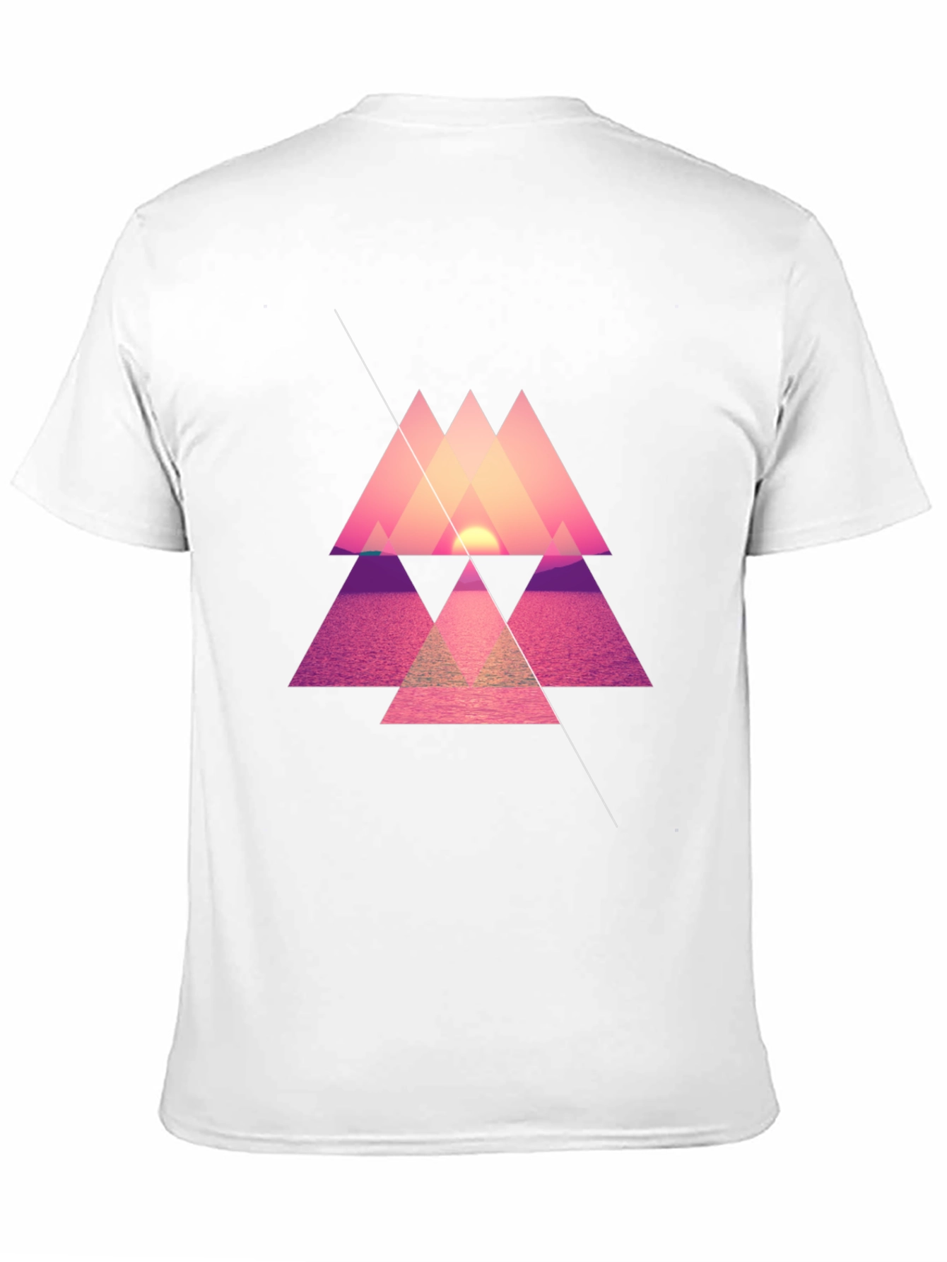 Geometric Sunset T-Shirt - Modern Design