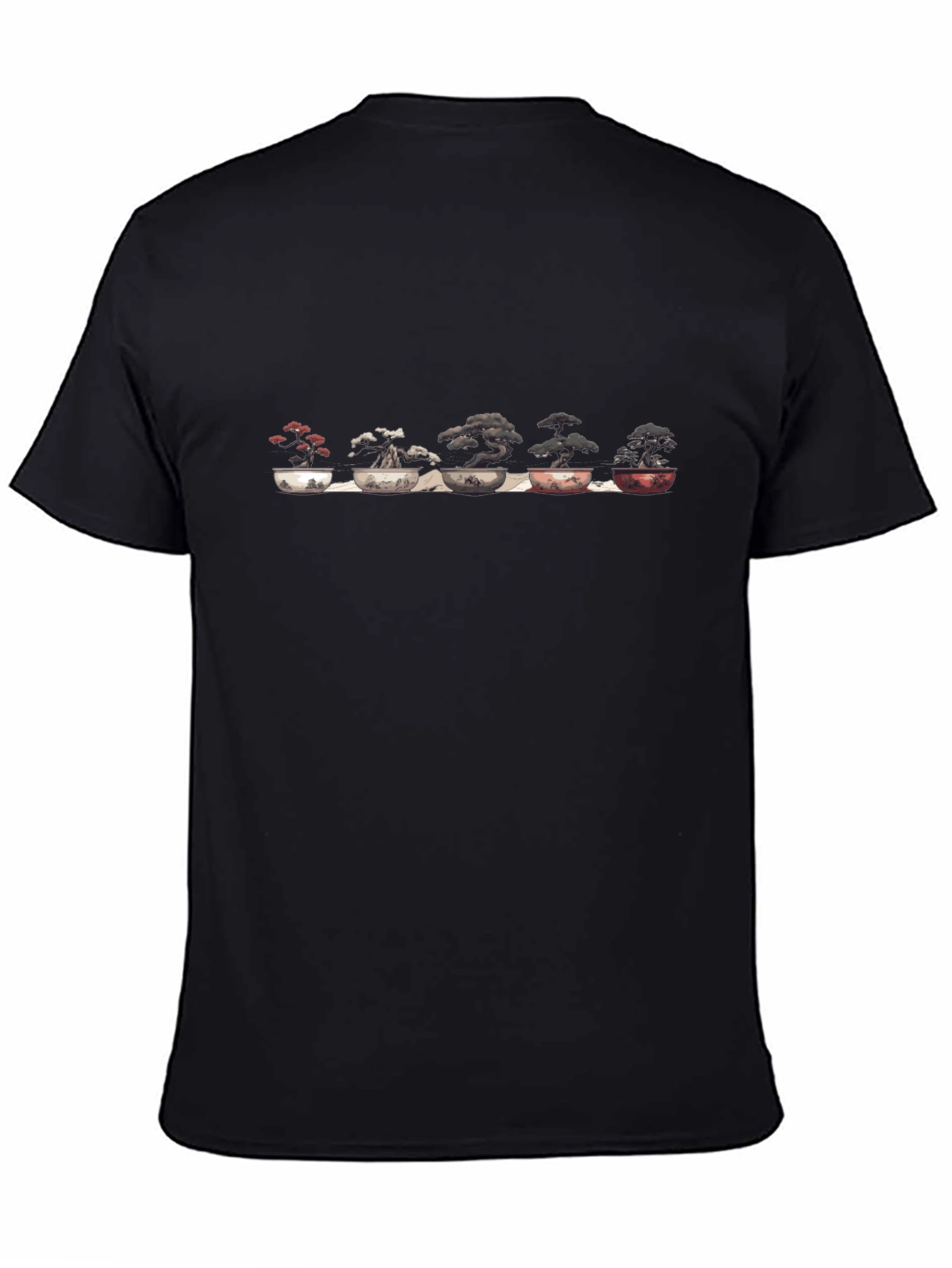 Bonsai Tree Art Black T-Shirt