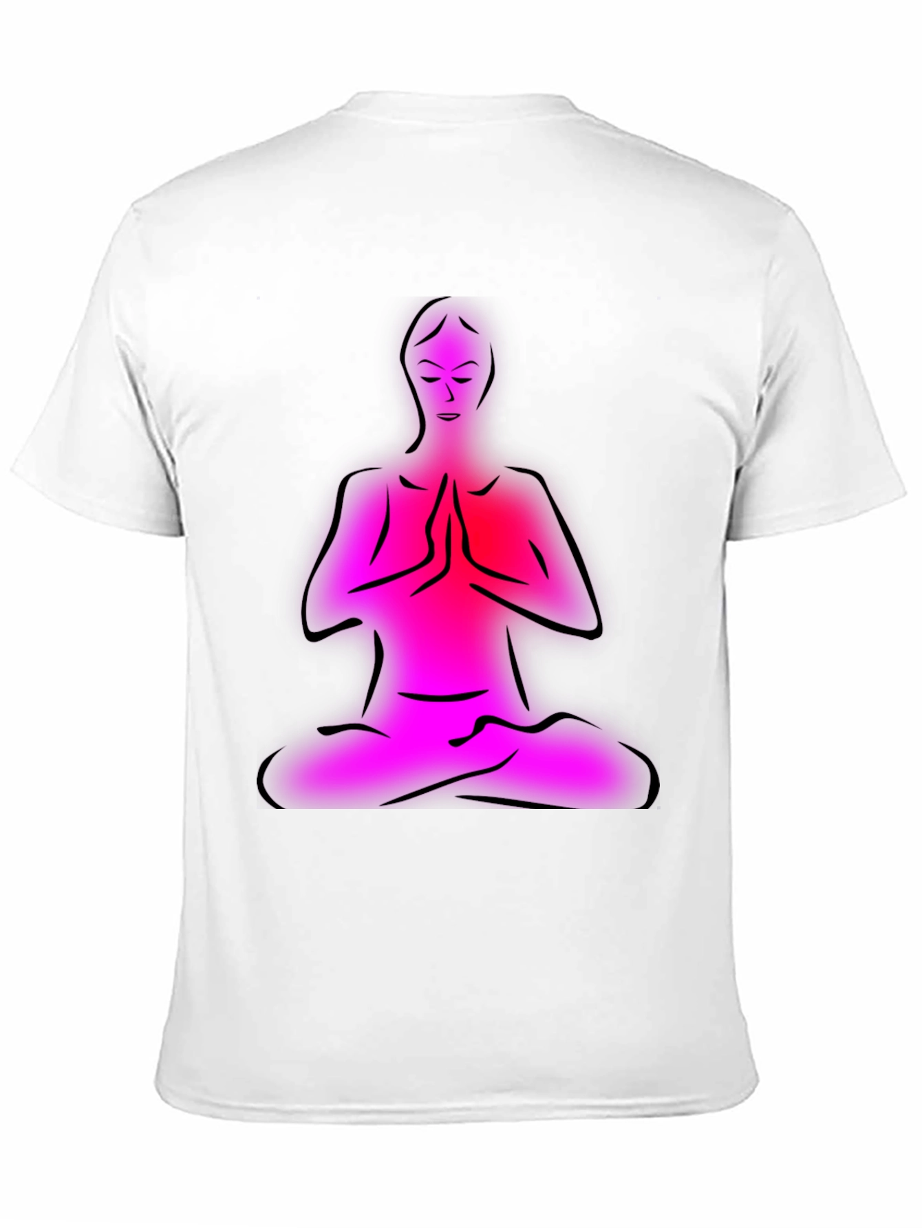 Yoga Meditation Graphic Black T-Shirt