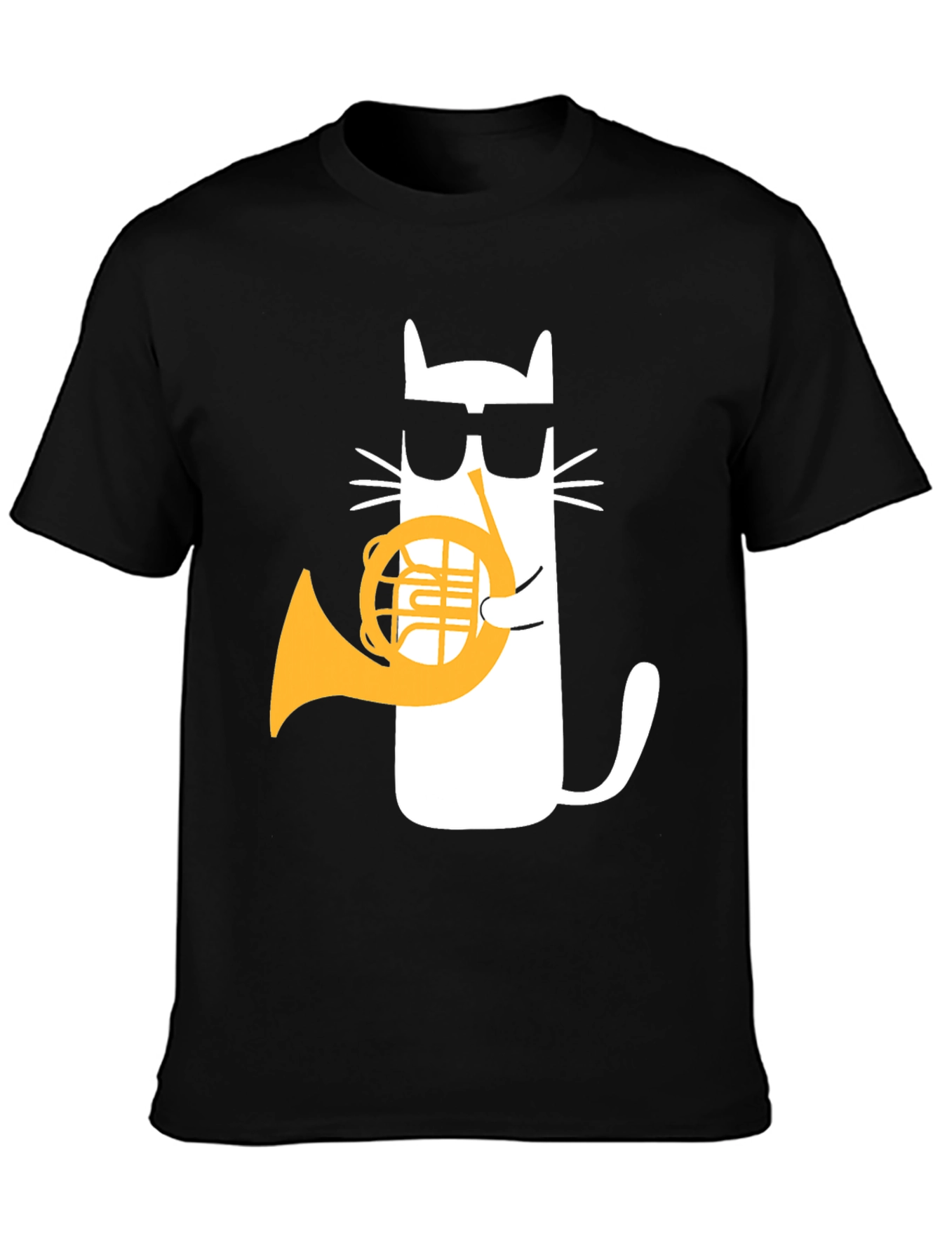Cool Cat French Horn Player T-Shirt