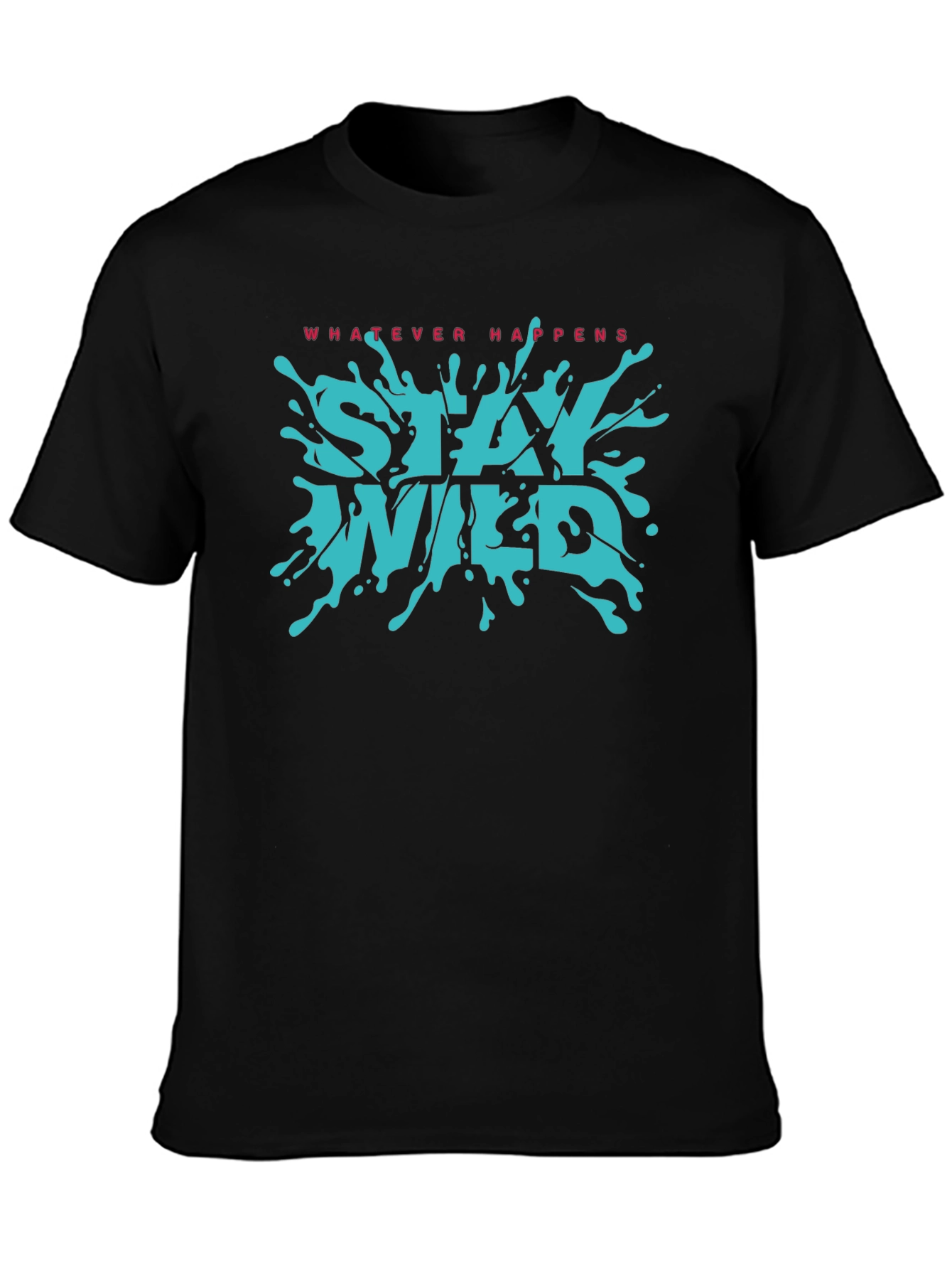 Stay Wild Graphic T-Shirt - Black