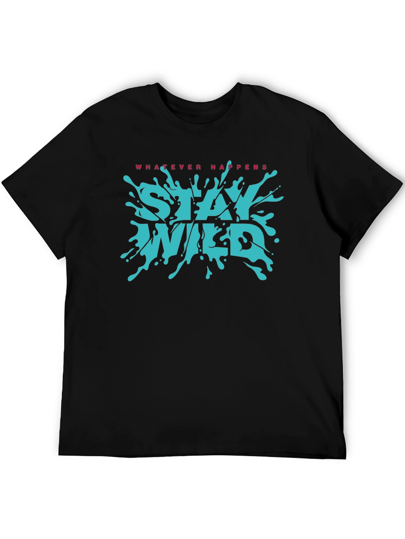 Stay Wild Graphic T-Shirt - Black