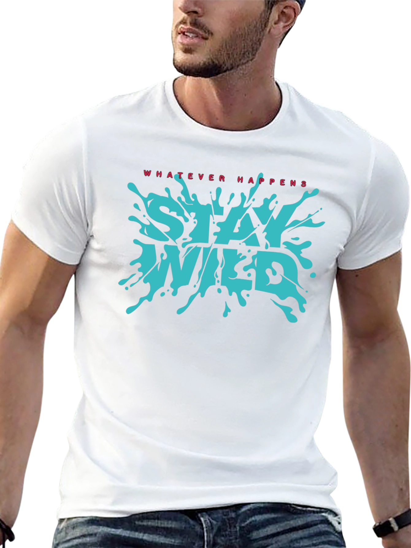 Stay Wild Graphic T-Shirt - Black