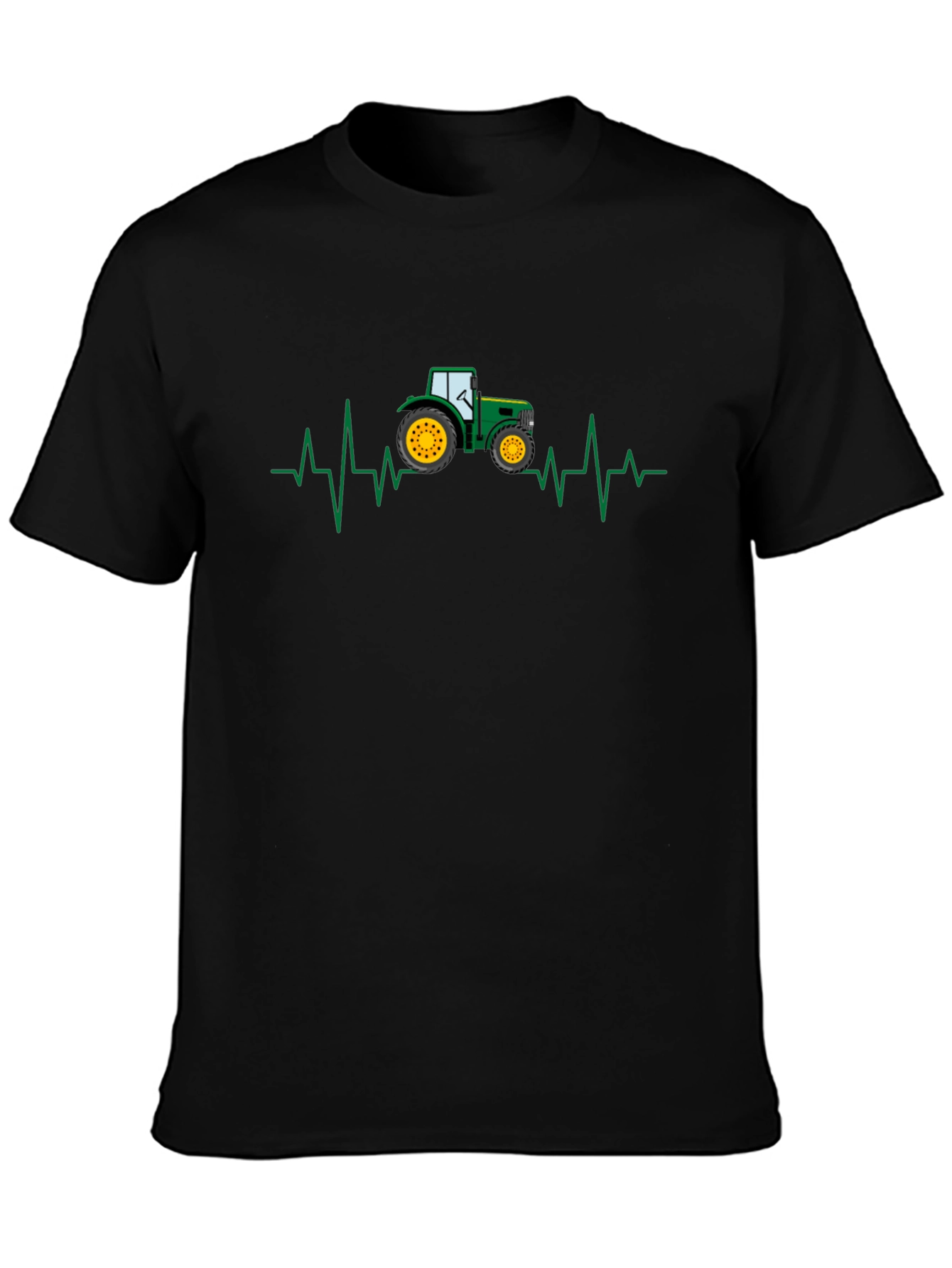 Tractor Heartbeat Graphic Tee - Farm Lover Shirt