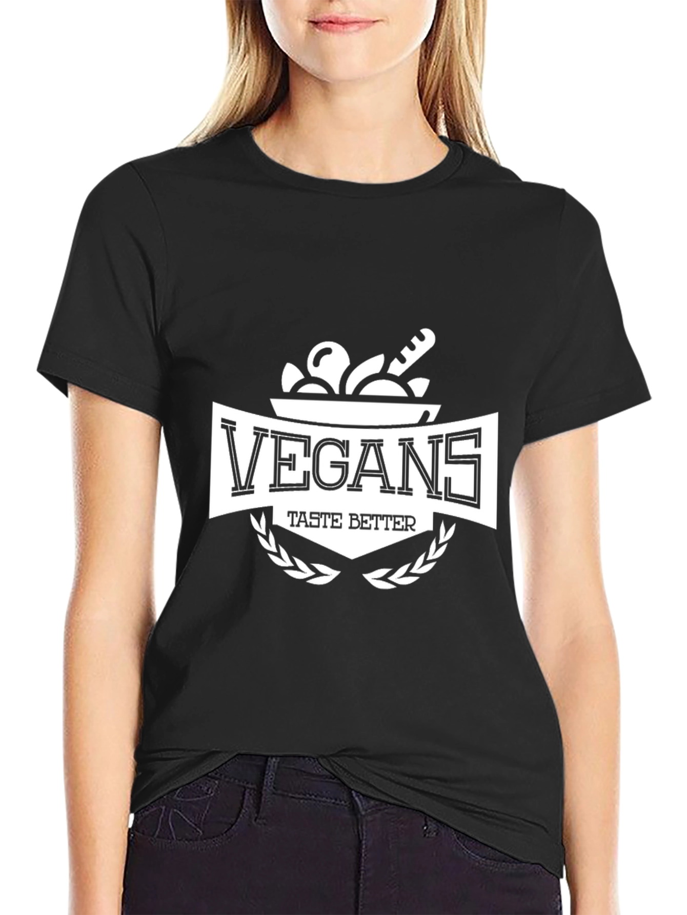 Vegans Taste Better Graphic Tee - Black