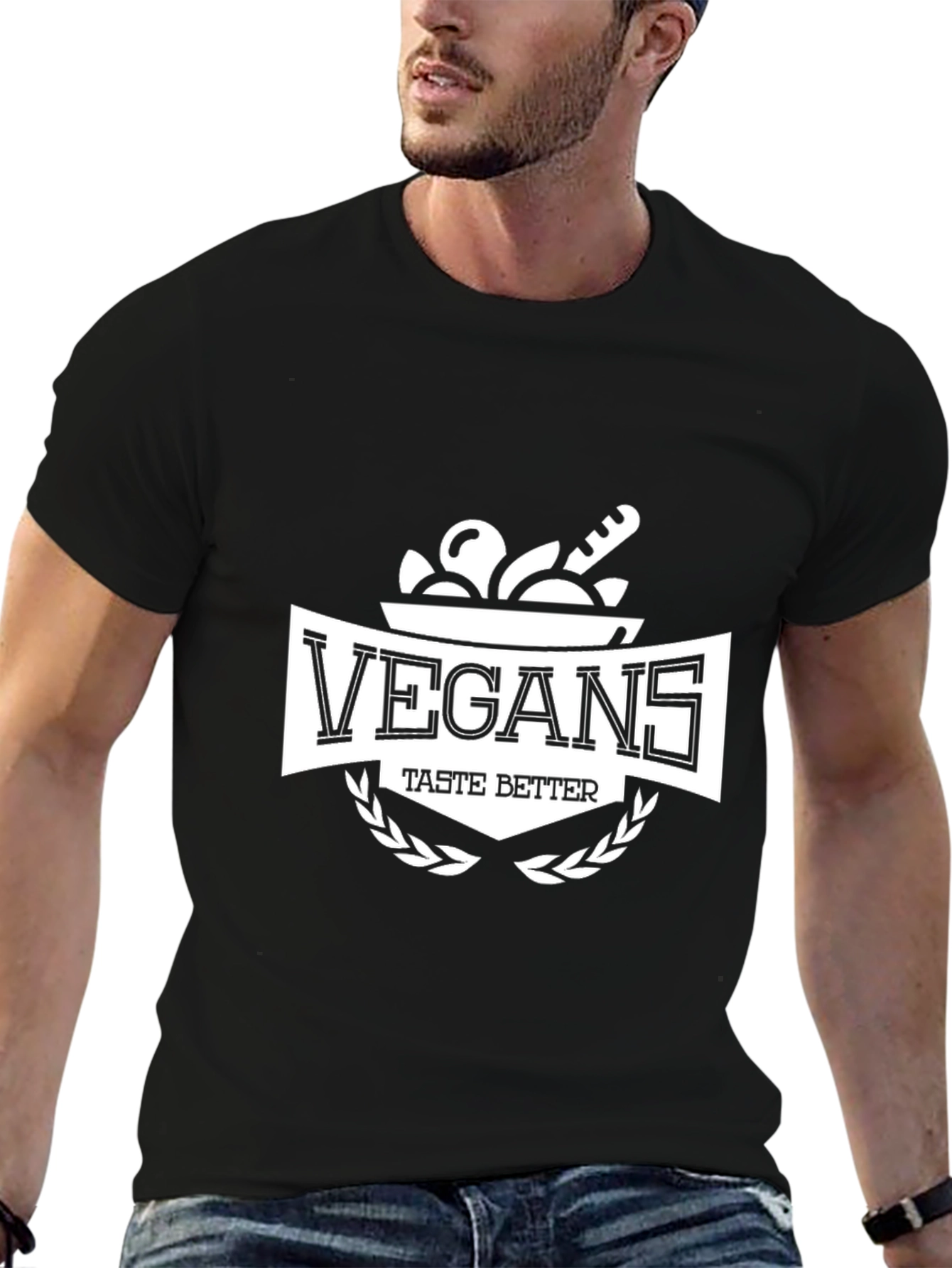Vegans Taste Better Graphic Tee - Black