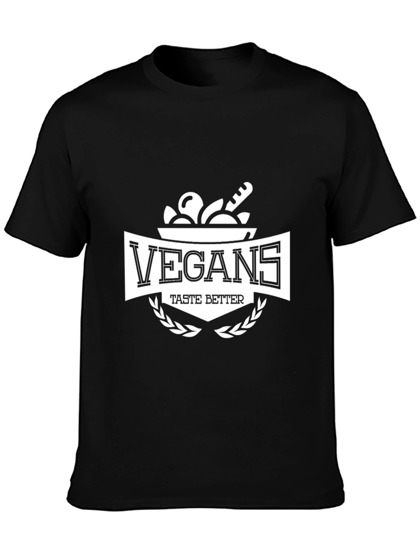 Vegans Taste Better Graphic Tee - Black