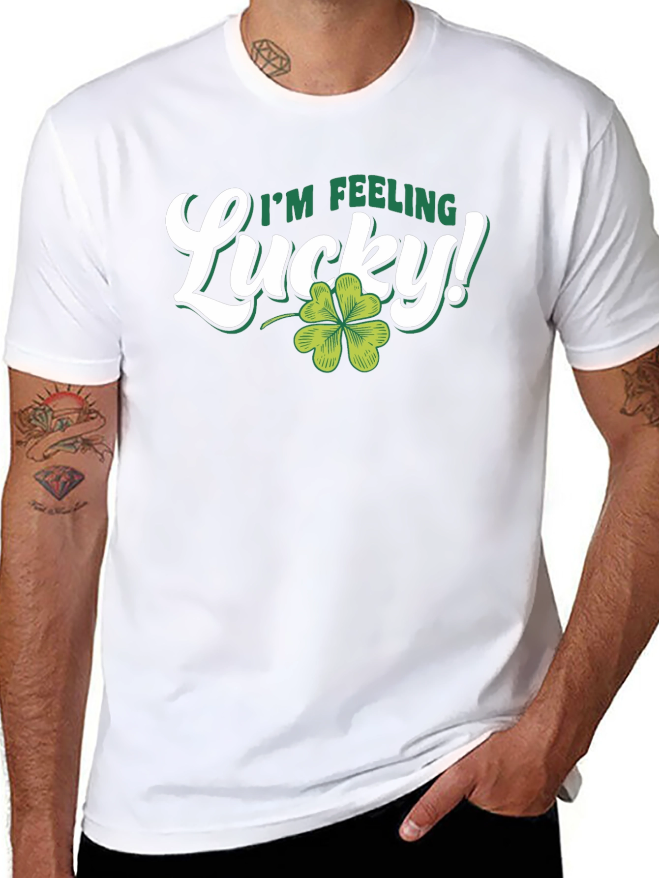 Lucky Four Leaf Clover Graphic Tee