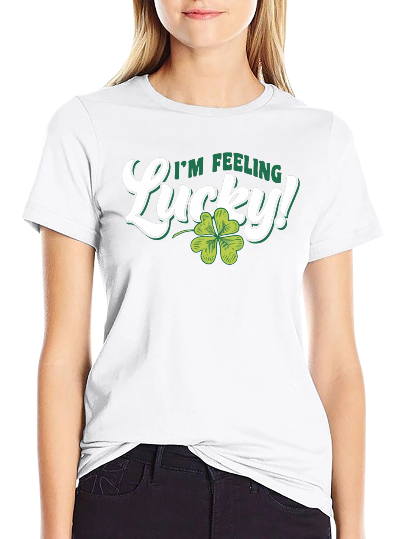 Lucky Four Leaf Clover Graphic Tee