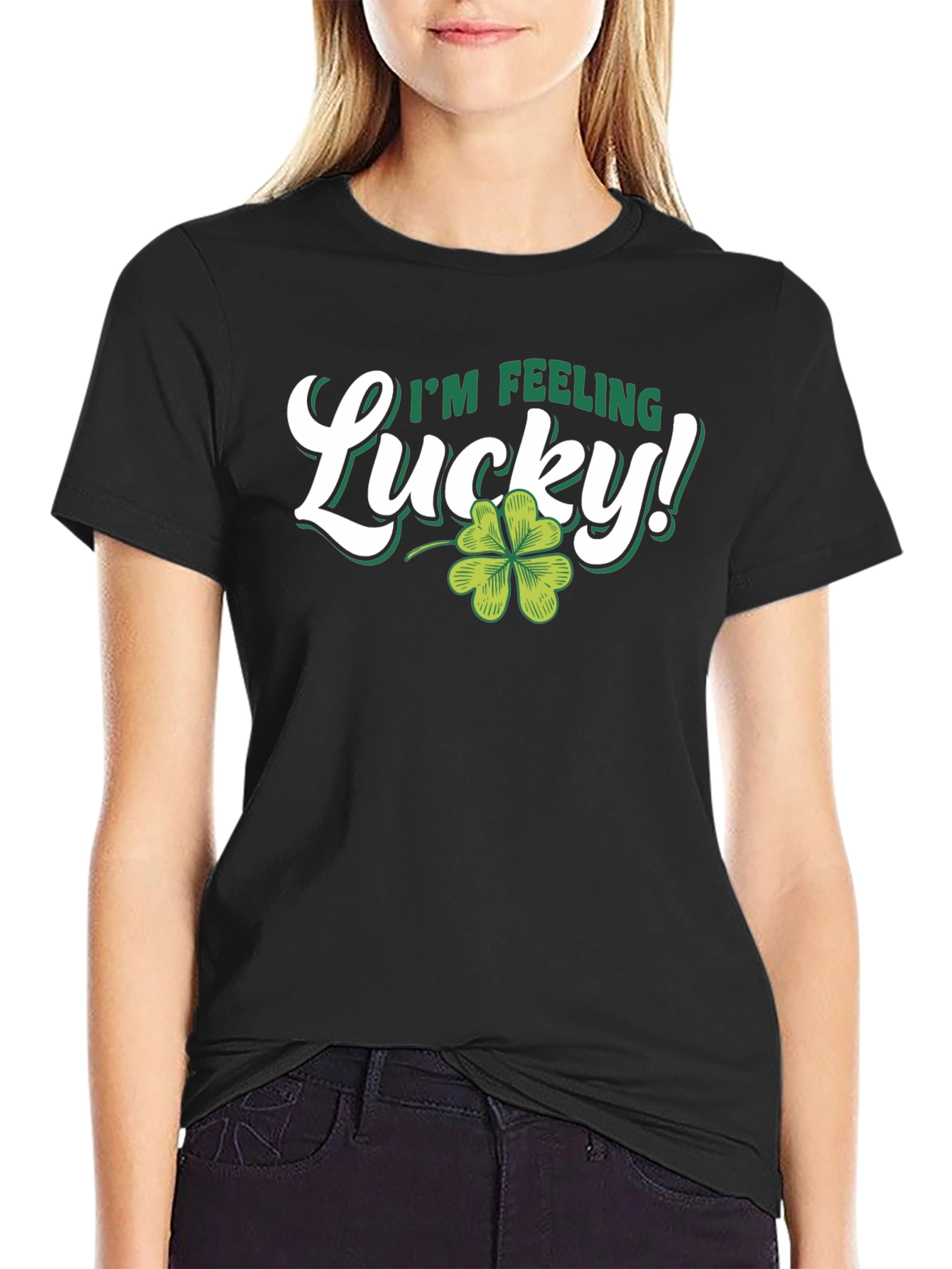 Lucky Four Leaf Clover Graphic Tee