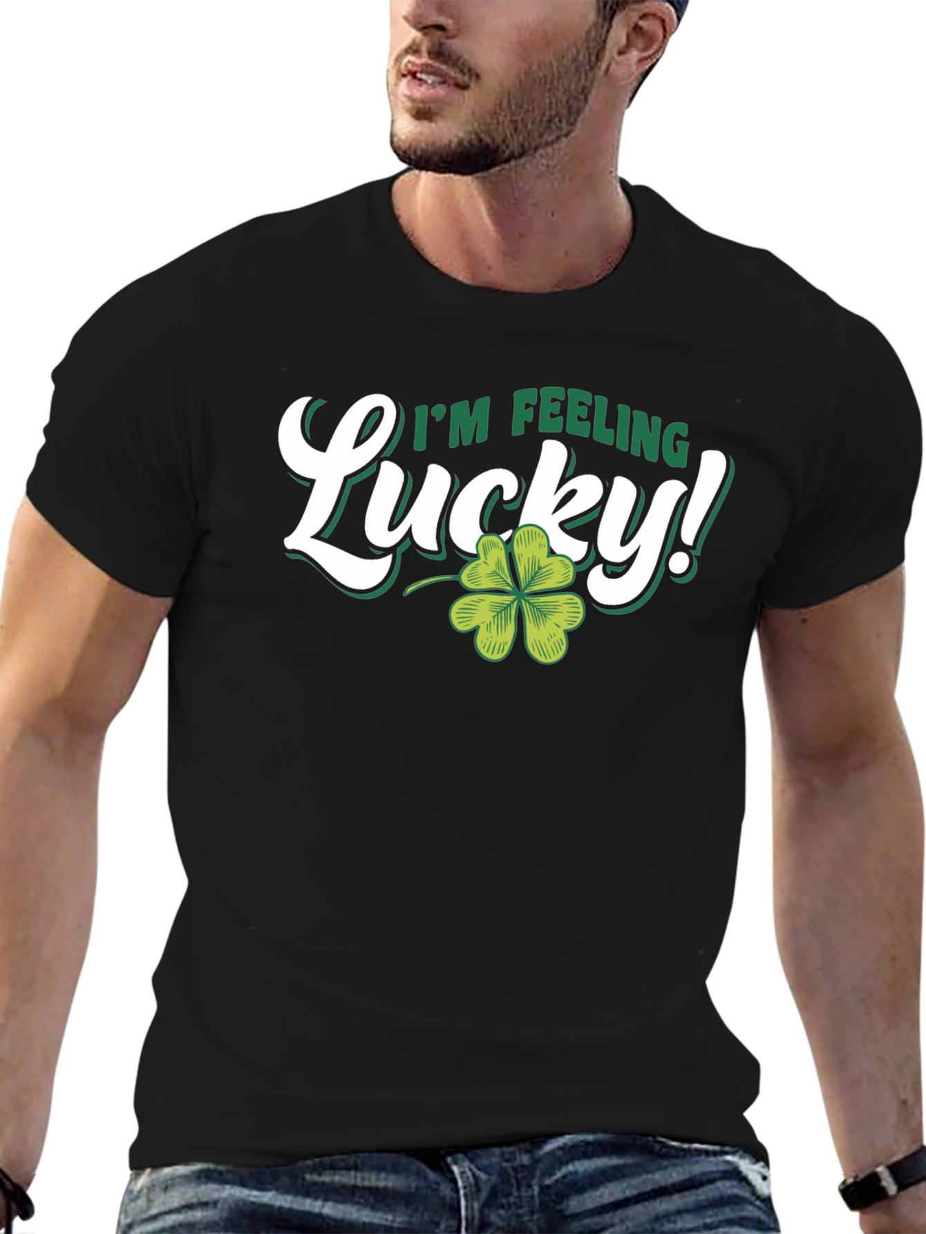 Lucky Four Leaf Clover Graphic Tee