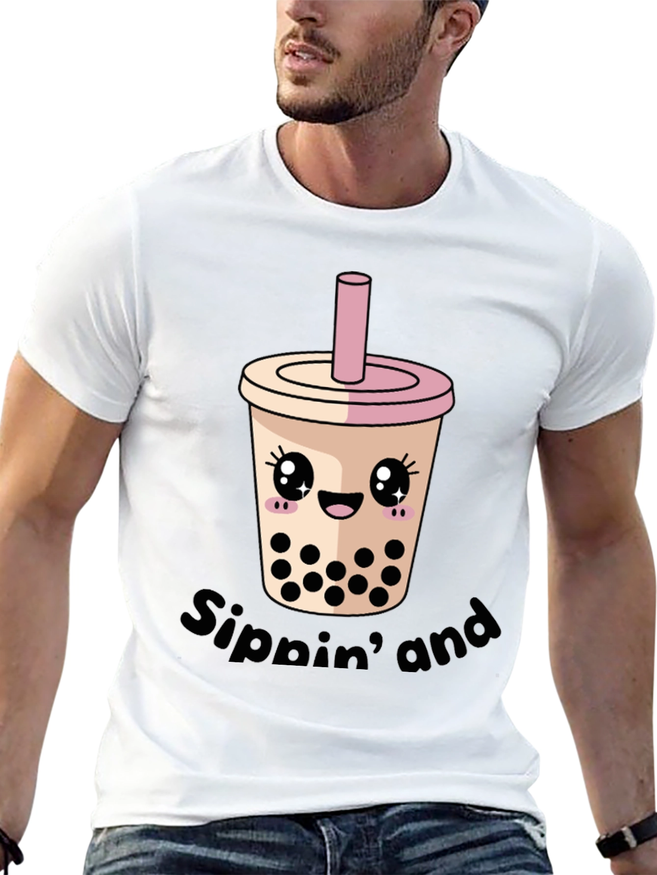 Kawaii Bubble Tea T-Shirt - Sippin and Boba