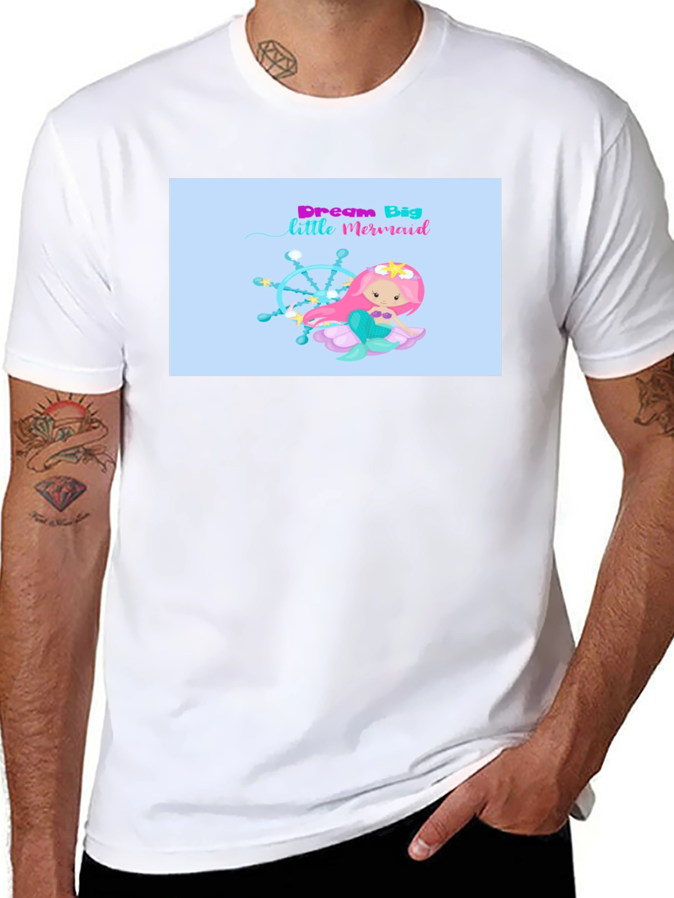Dream Big Little Mermaid Graphic T-Shirt