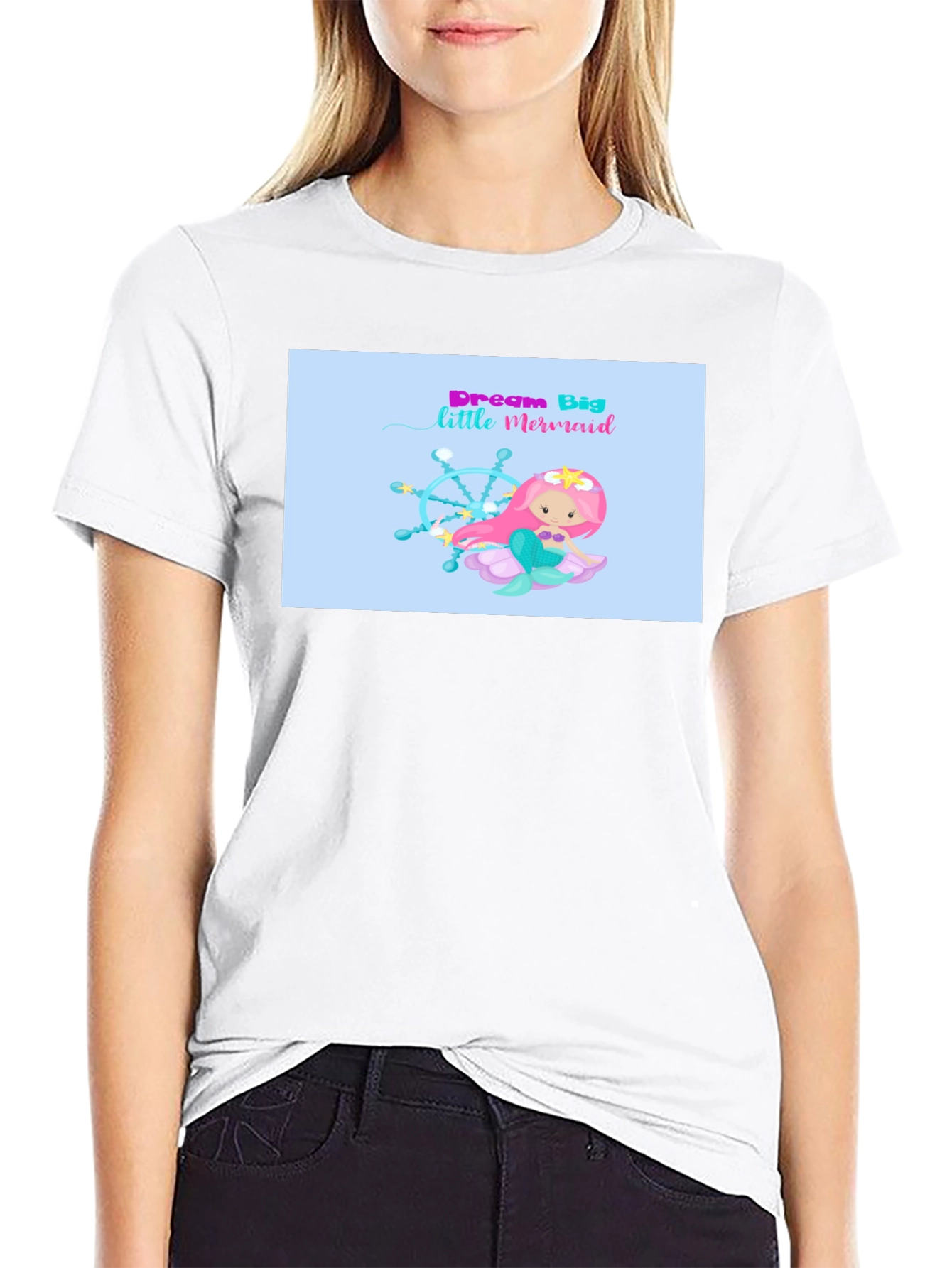 Dream Big Little Mermaid Graphic T-Shirt