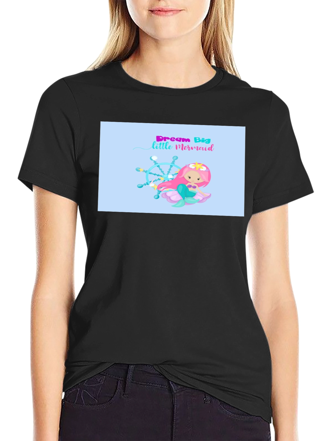 Dream Big Little Mermaid Graphic T-Shirt