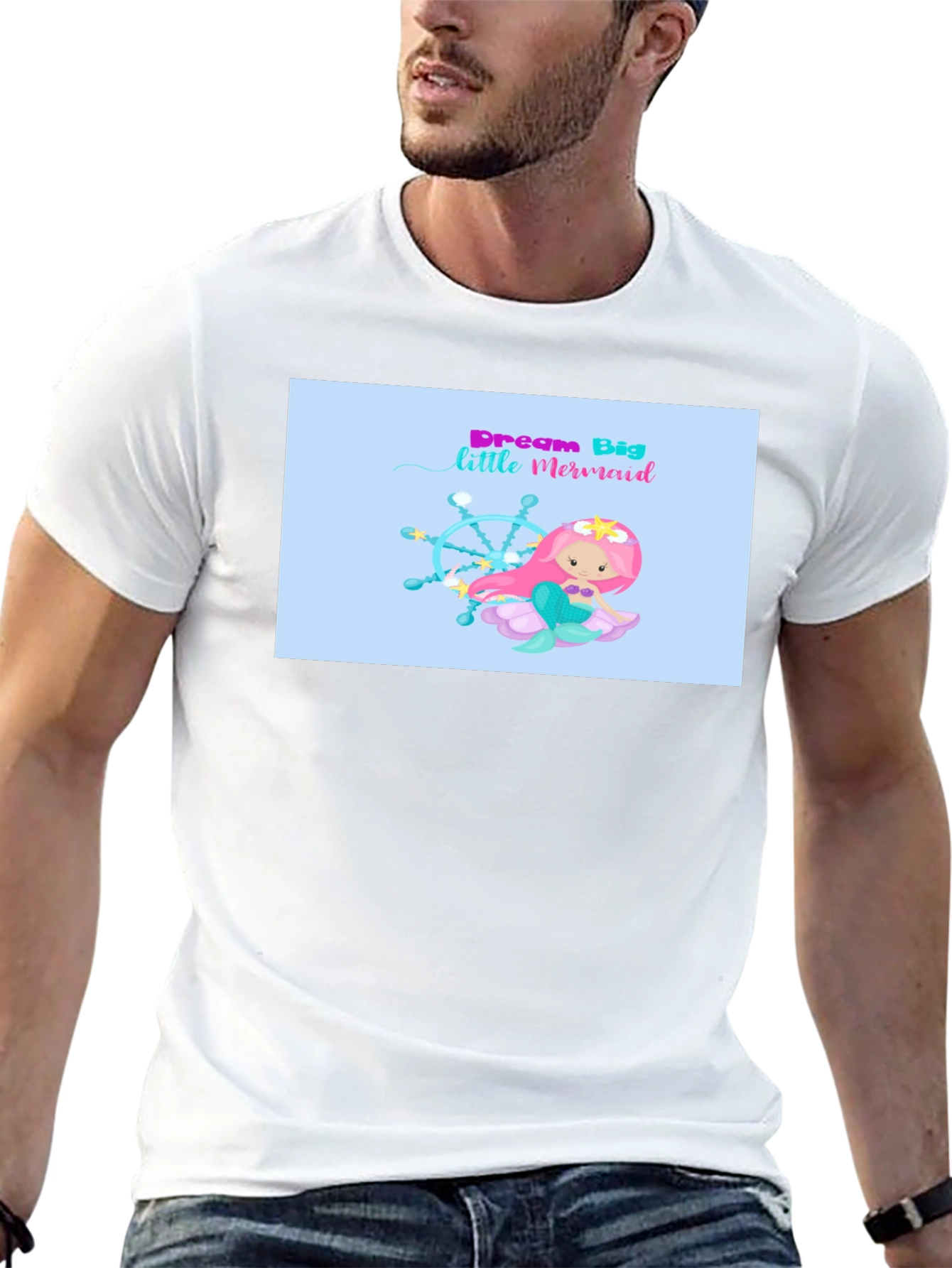 Dream Big Little Mermaid Graphic T-Shirt