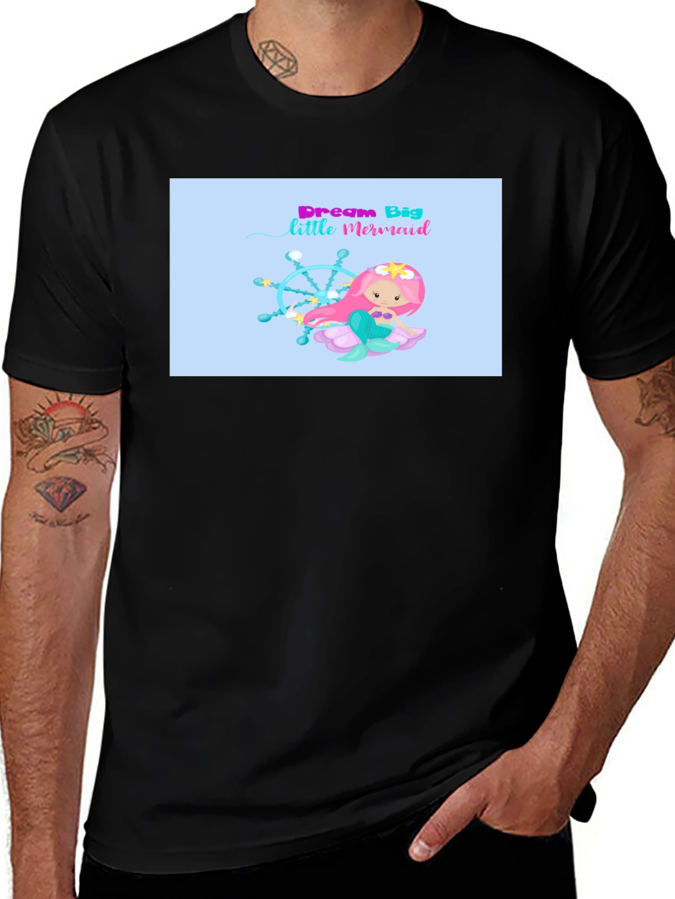 Dream Big Little Mermaid Graphic T-Shirt