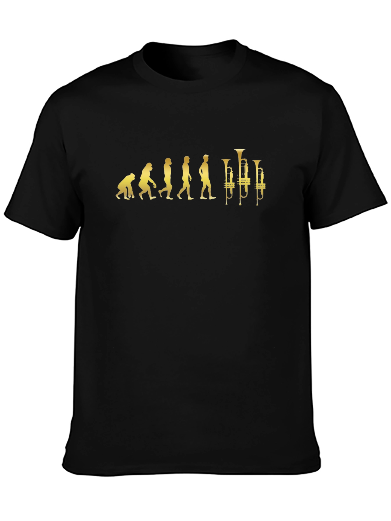 Evolution of Music T-Shirt - Trumpet Player Tee