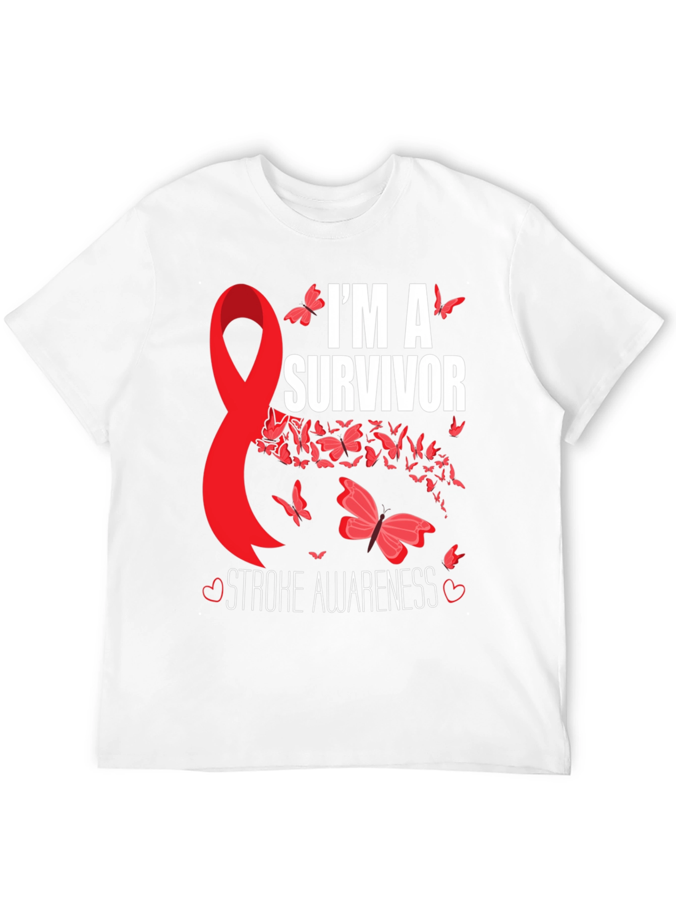 Stroke Awareness Survivor Graphic T-Shirt