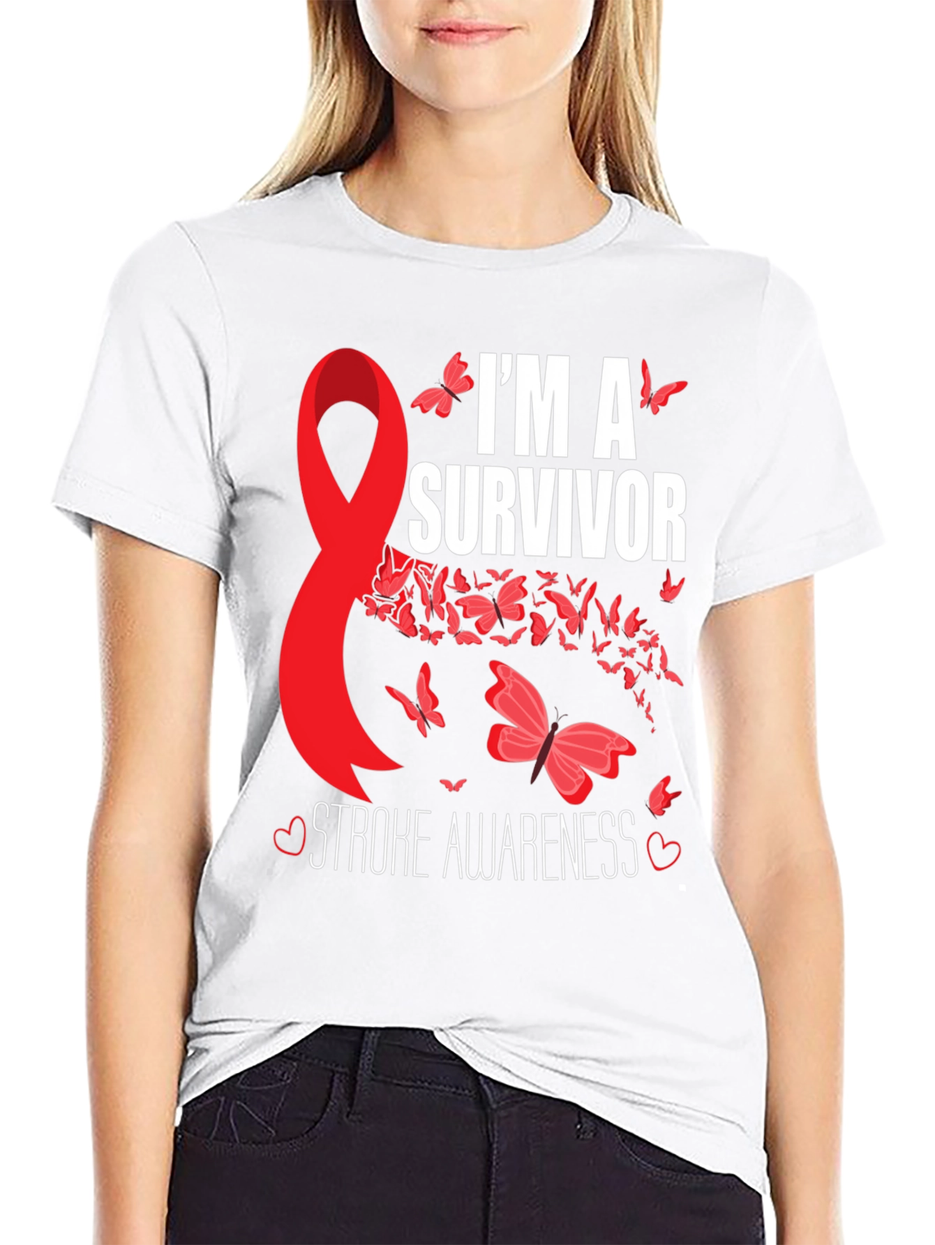 Stroke Awareness Survivor Graphic T-Shirt