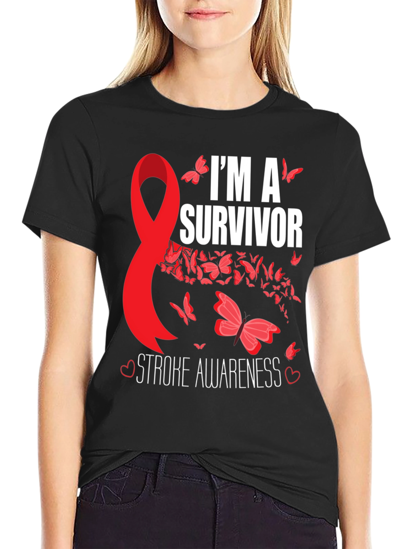 Stroke Awareness Survivor Graphic T-Shirt