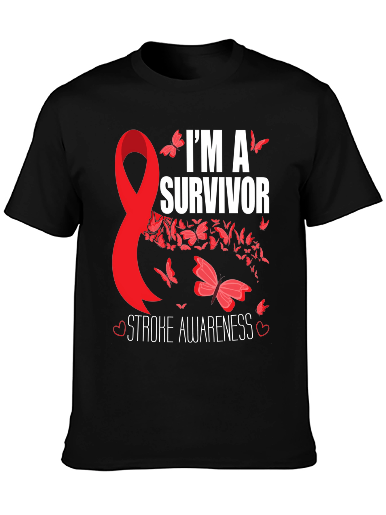 Stroke Awareness Survivor Graphic T-Shirt