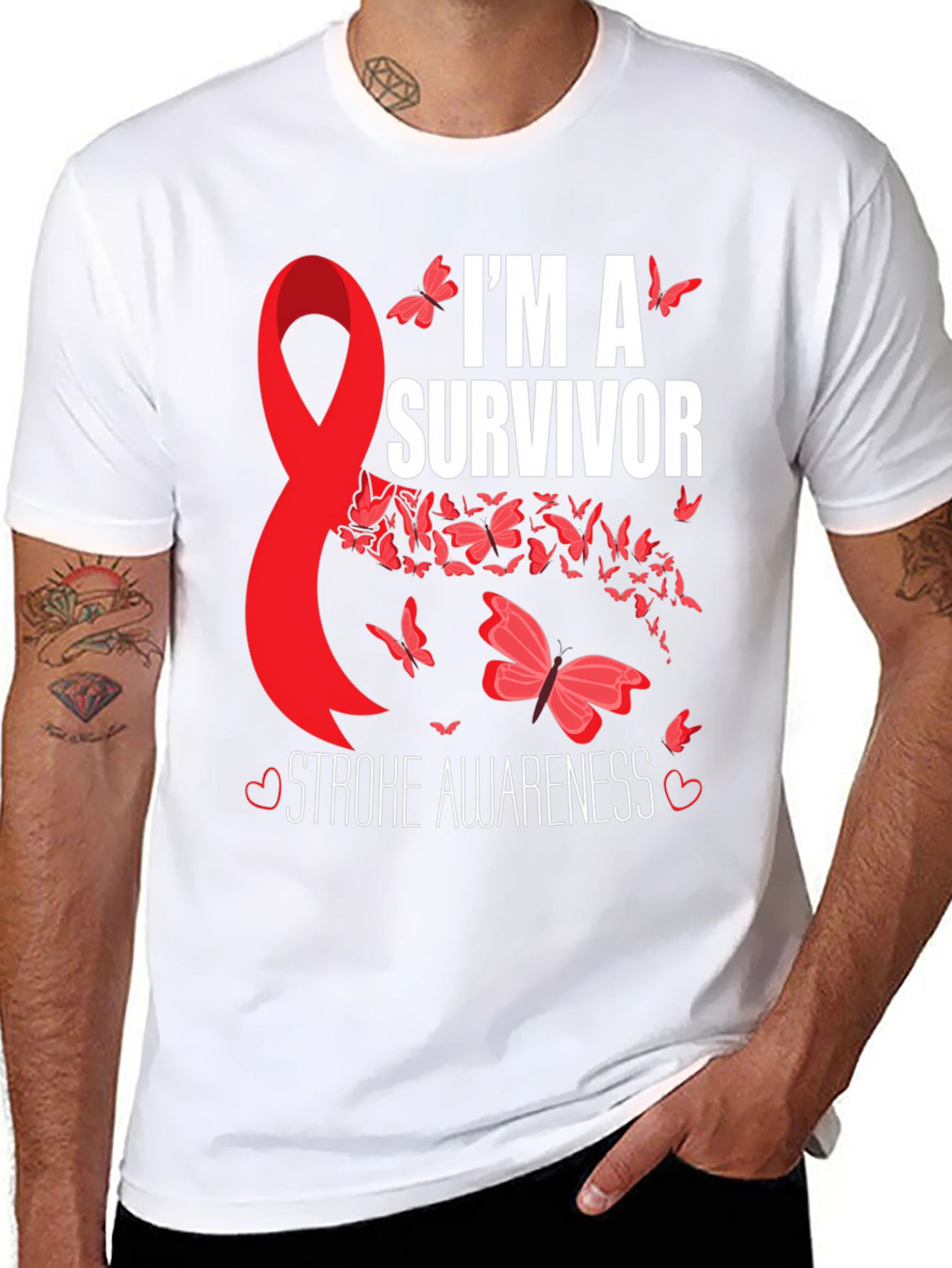 Stroke Awareness Survivor Graphic T-Shirt