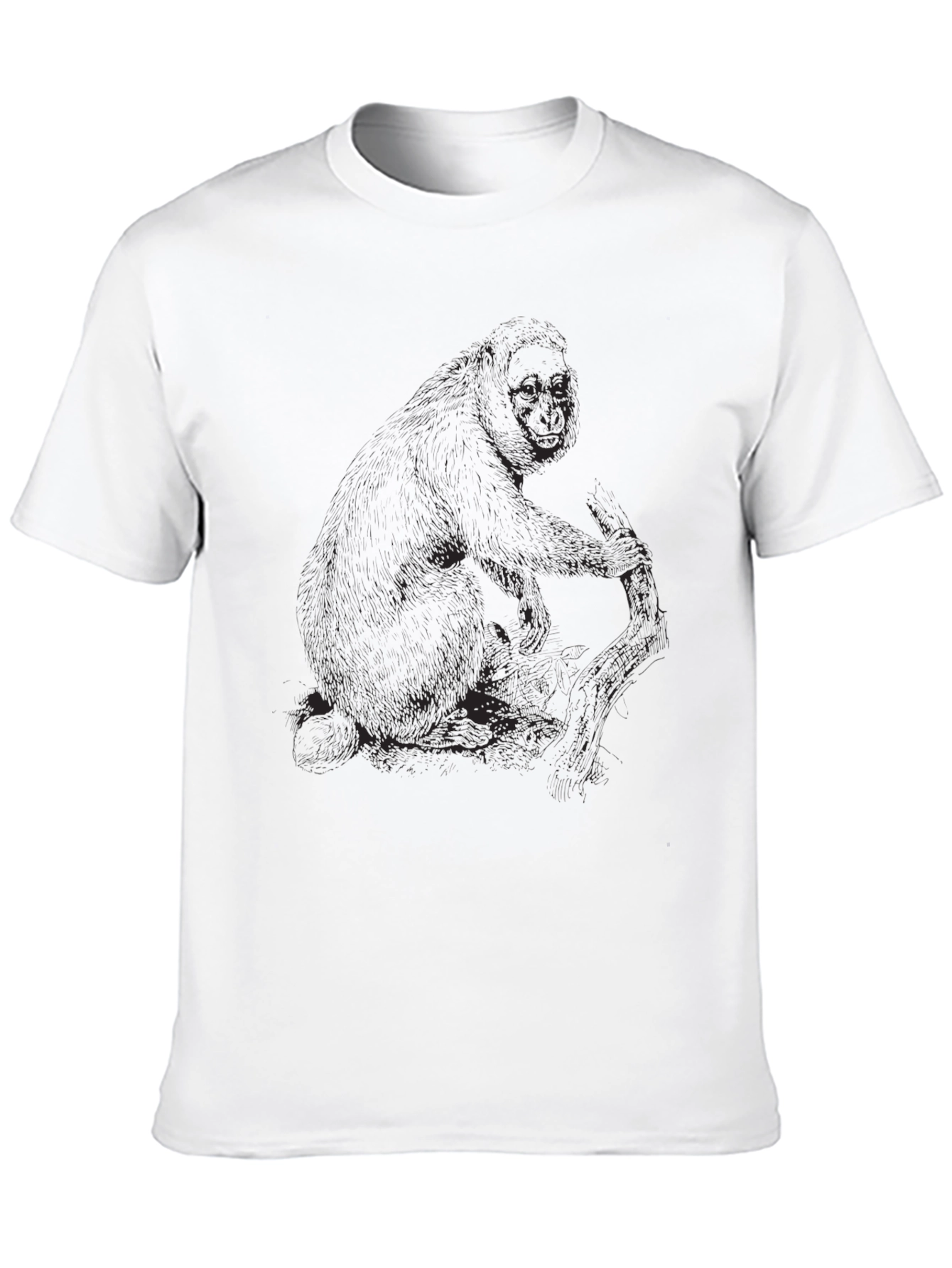Mens Black Graphic Tee - Gorilla Design