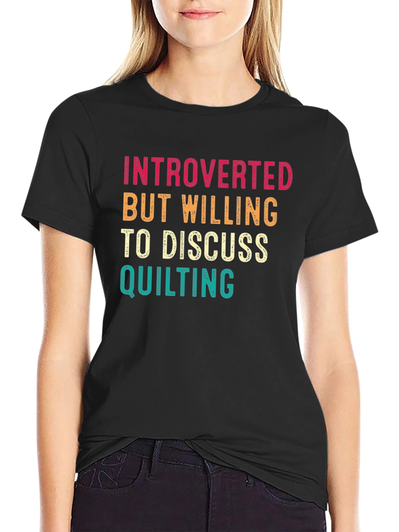 Introverted Quilting Enthusiast T-Shirt